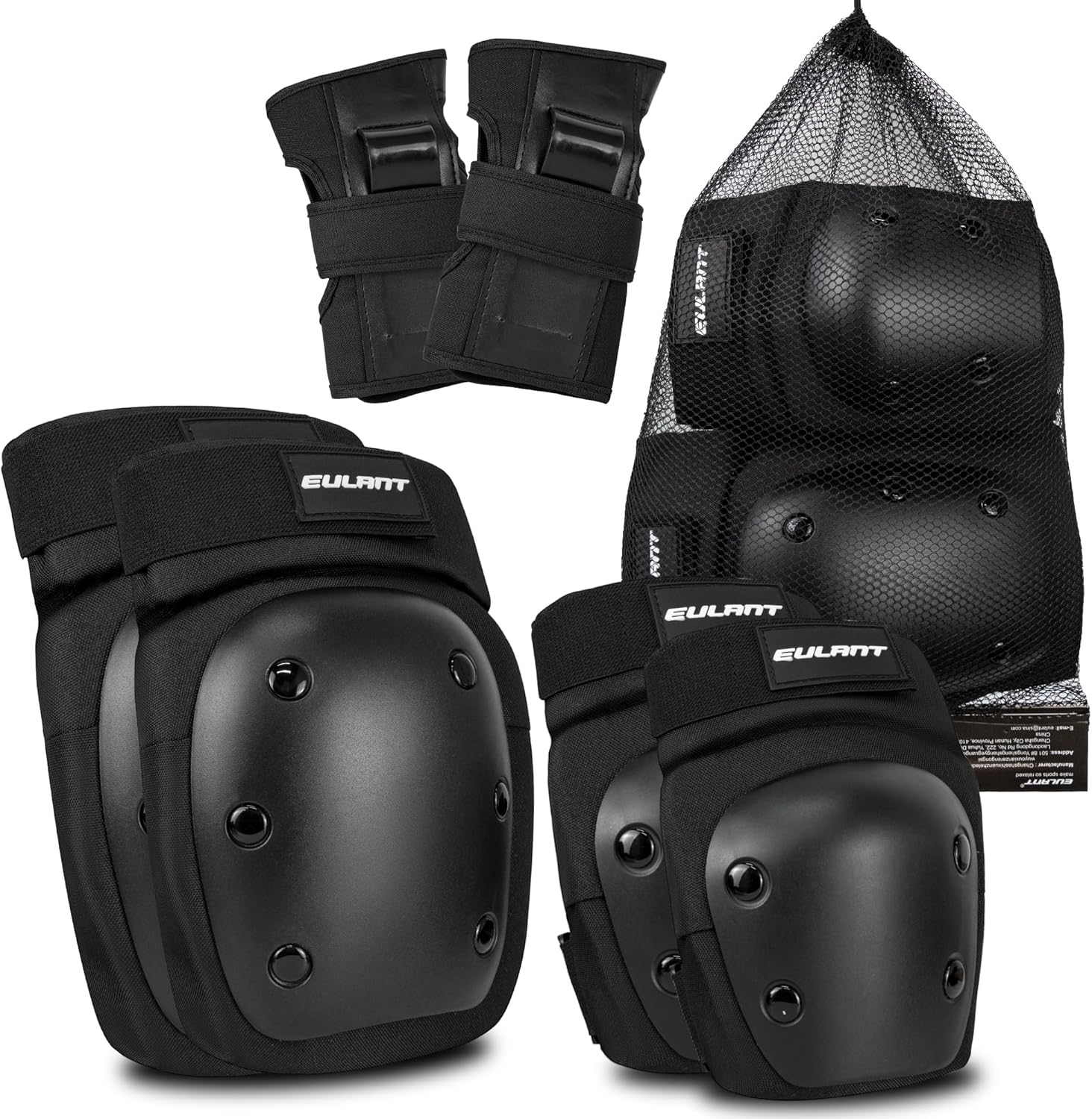 YEEKORO Protective Gear Set Teenager/Adult Skateboard Protective Knee