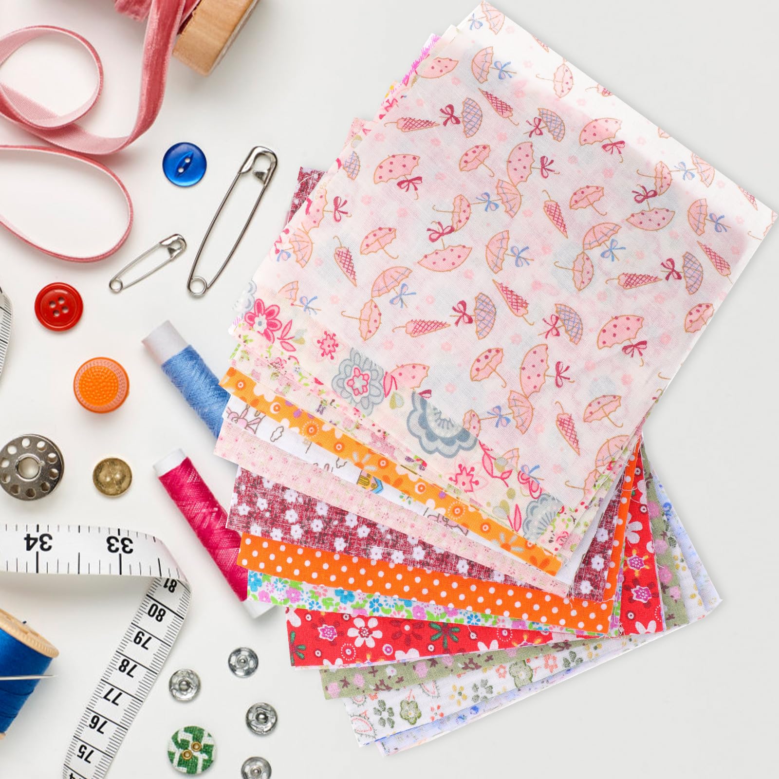 ARTIBETTER 100 Pezzi Tessuto Per Tessuto Per Trapuntatura Trapunte Patchwork Cucito Quadrato Materiale Stampato Per Trapunte Tessuti