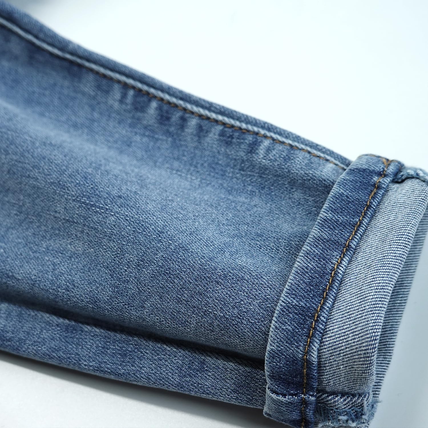 KIDSCOOL SPACE Jeans per Neonati, Vita Elastica per Neonati con Pantaloni in Denim Elasticizzato con Anello a D