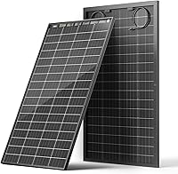 Vista 11 de HQST Bifacial - Panel solar monocristalino de 100 vatios y 12 V, paneles solares monocristalinos de 9BB con módulo de alta eficiencia del 25%
