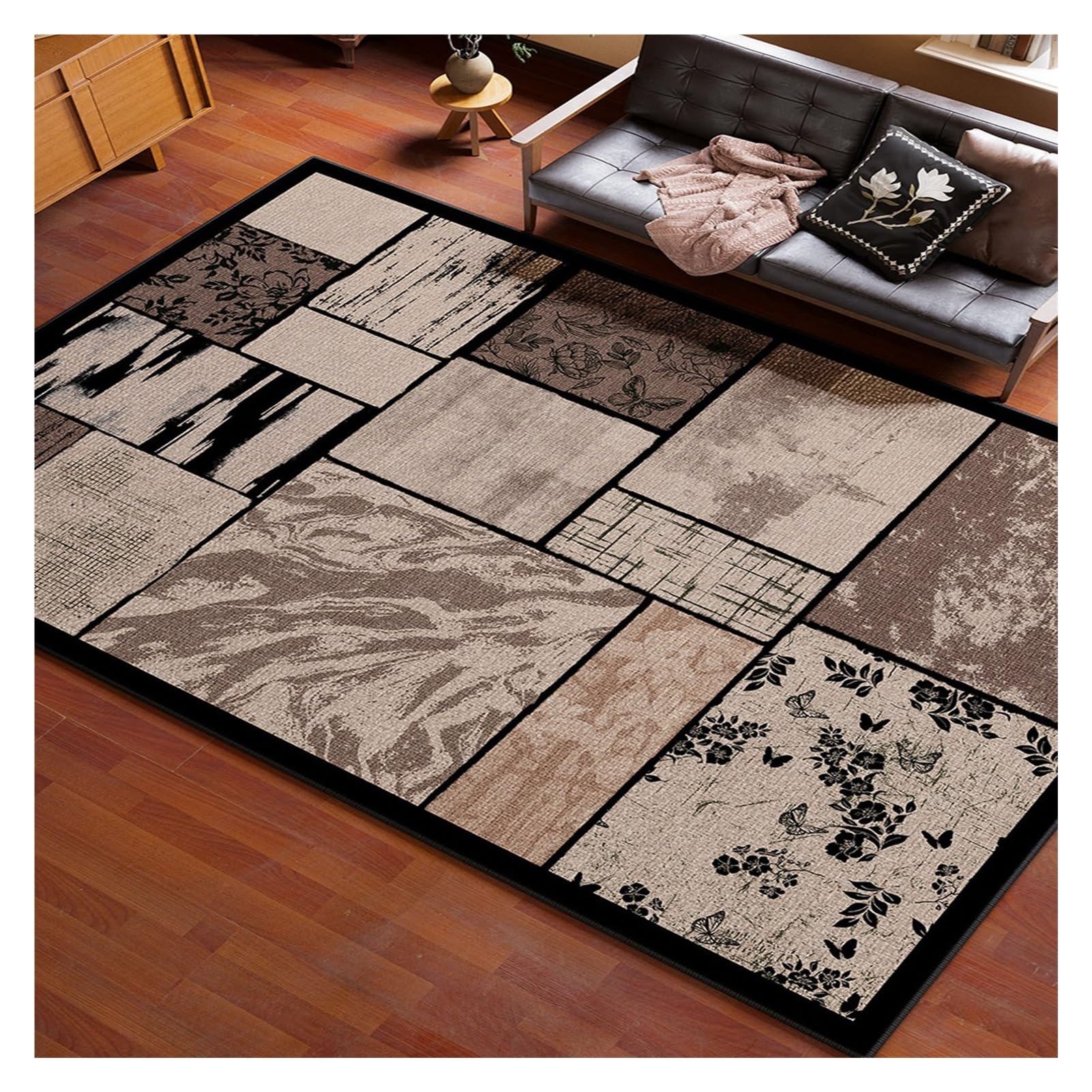 Tapis de sol lavable pour un salon chaleureux et un hall d'entrée accueillant
