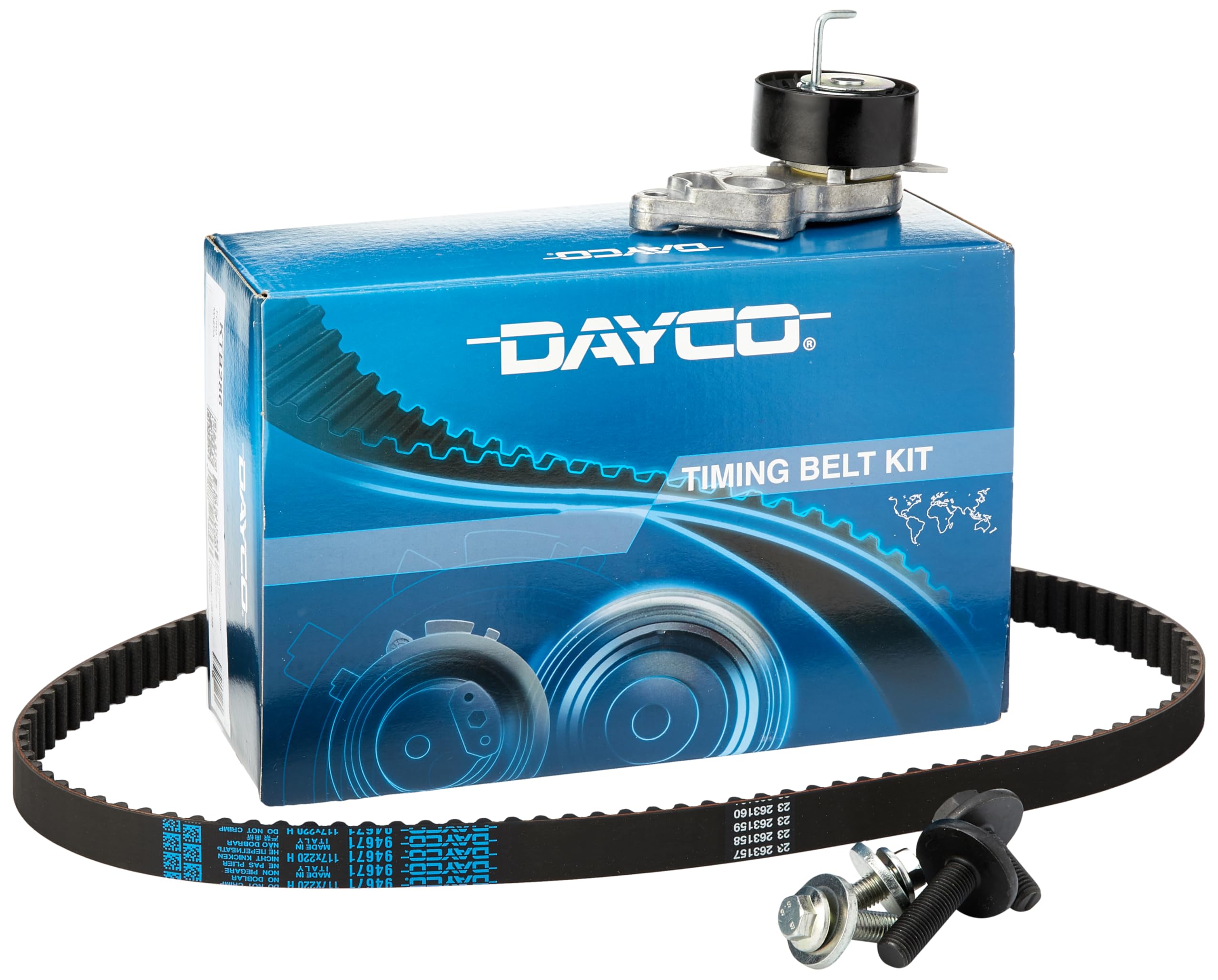 DAYCO Kit cinghie dentate KTB286 Compatibile con: FORD FIESTA IV, FIESTA Kasten/Großraumlimousine, FIESTA V, FOCUS C-MAX, FOCUS I, FOCUS I Stufenheck, FOCUS I Turnier, FOCUS II, FOCUS II Stufenheck