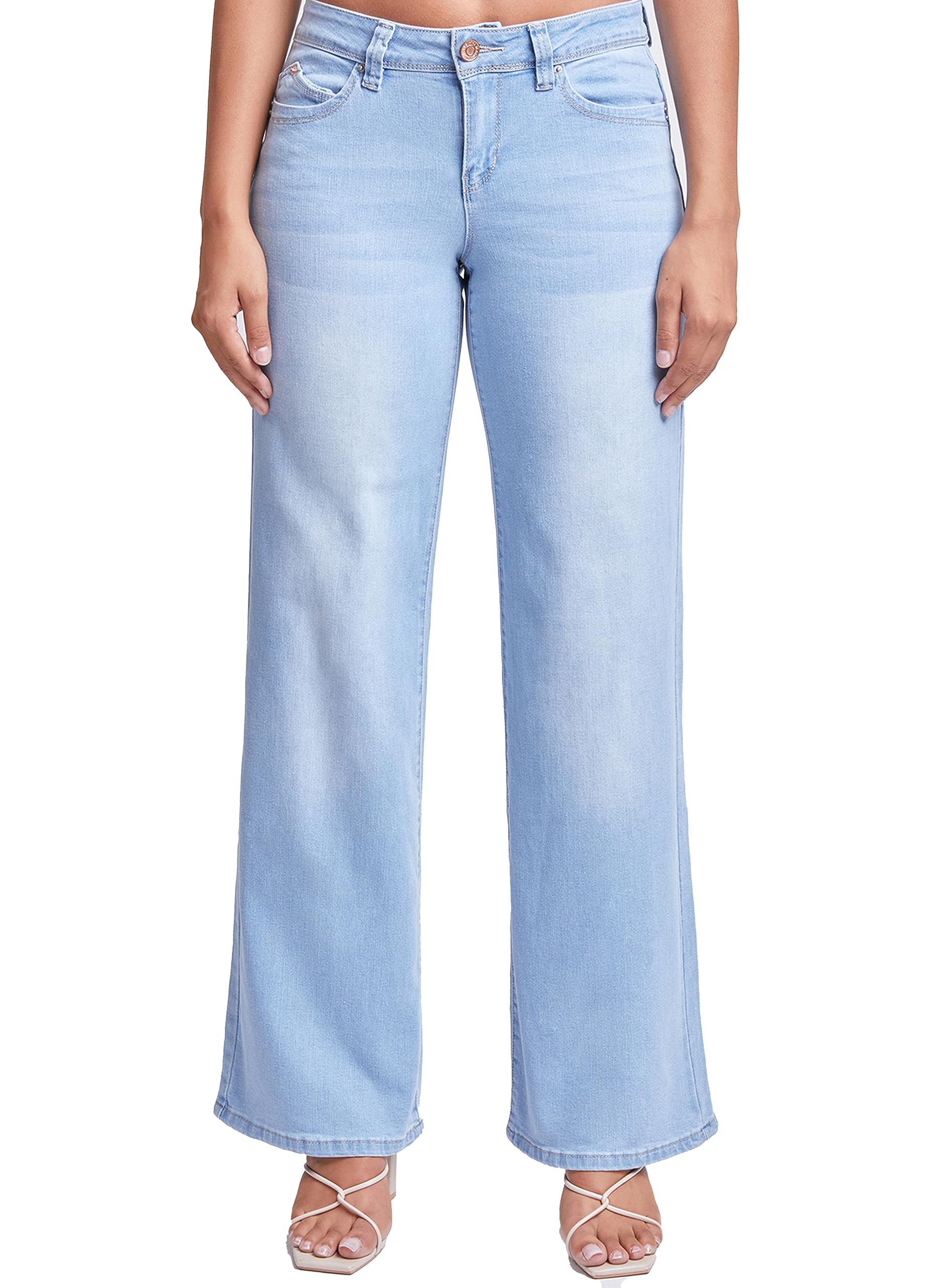 YMI WannaBettaButt Low Rise Wide Leg Jeans