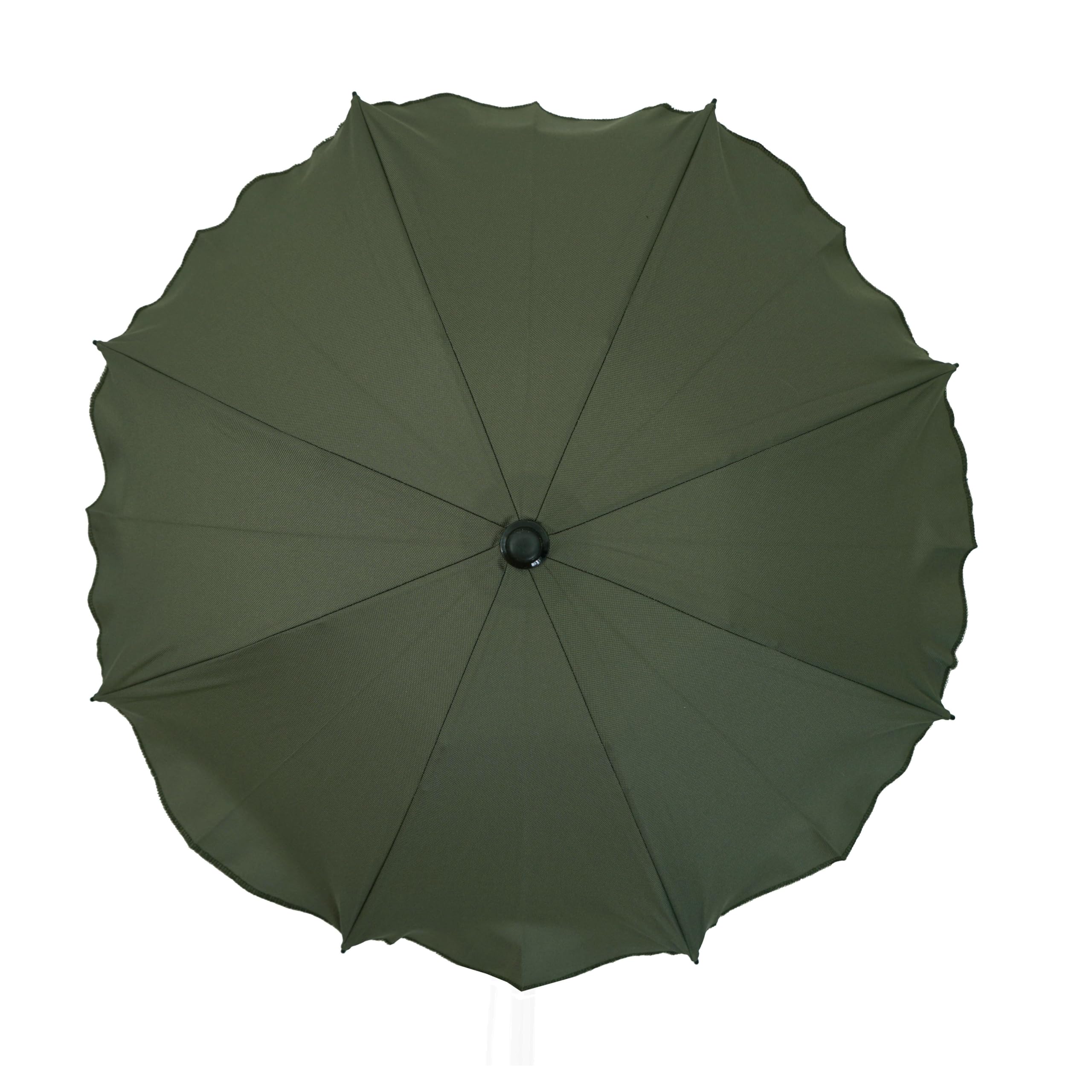 Skyline parasole per passeggino universale ombrello antivento pieghevoli resistenti umbrella ombrelli pieghevole robusto Filtro UV 50+ diametro 63 cm grande verde oliva