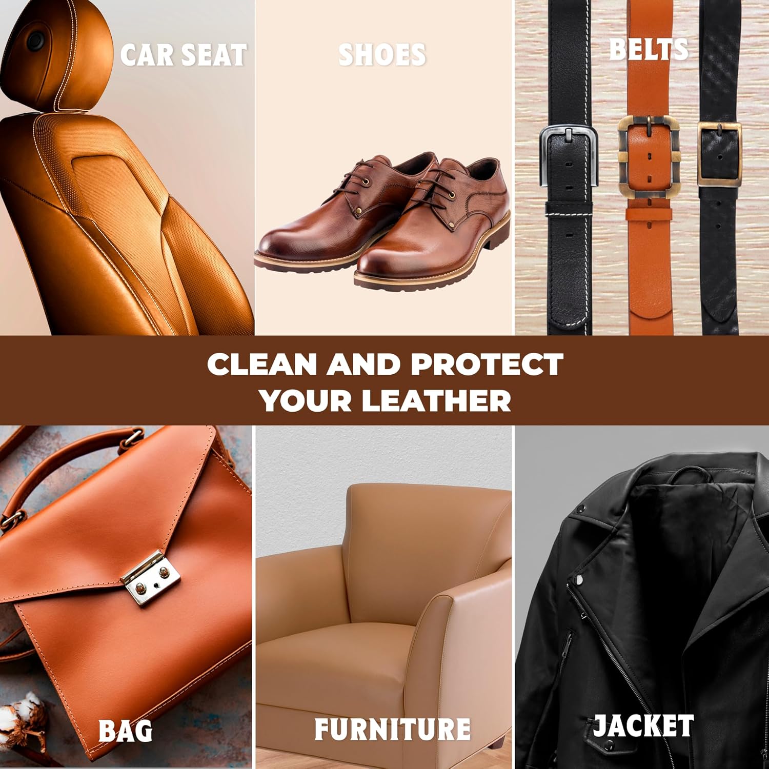 European Leather Care Leather Spot Cleaner 8 oz Car Leather Cleaner and Conditioner for Leather Couch Cleaner, Furniture, Car Seat, Shoes, Boots, Purse - Natural Ingredient Leather Shoe Cleaner USA - Image 7