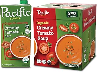 Pacific Foods Organic Creamy Tomato Soup, 32 oz Carton (6 Pack)