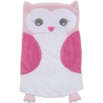 pink owl tummy time mat