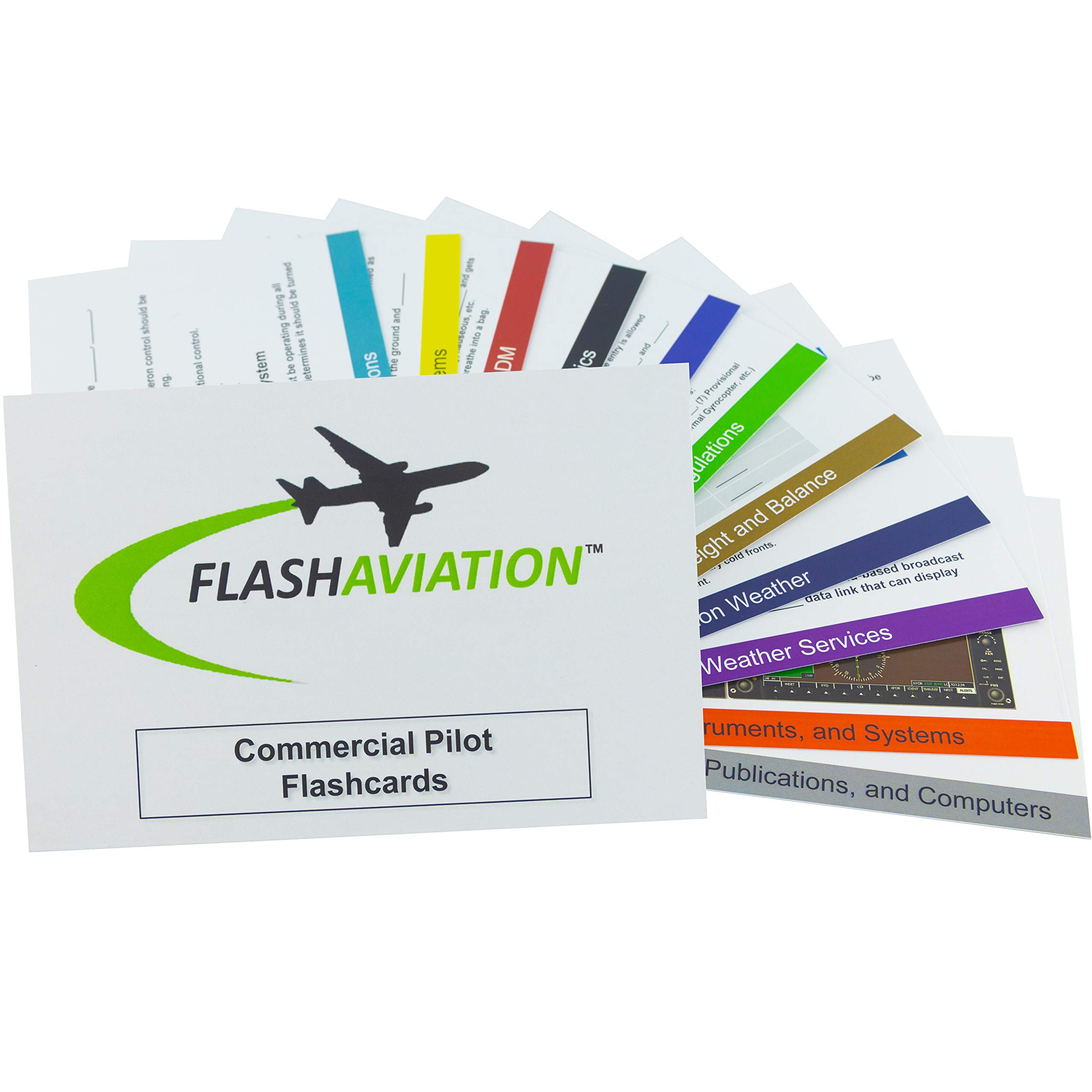 Commercial Pilot Flashcards for Oral and Written FAA Exams