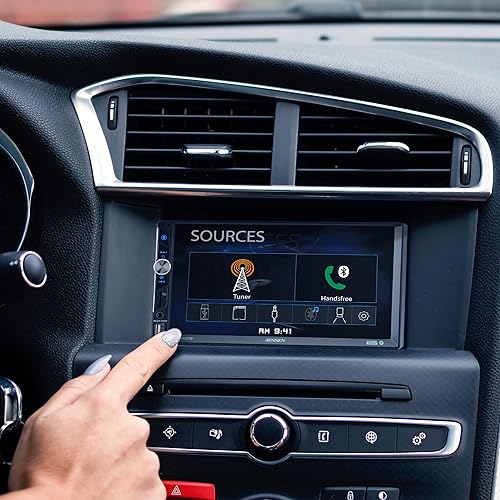 Miniatura 7 de Jensen CMR270 7-inch LED Digital Media Touch Screen Double DIN Car Stereo Radio | Push to Talk Assistant | Backup Camera Input | Bluetooth | USB