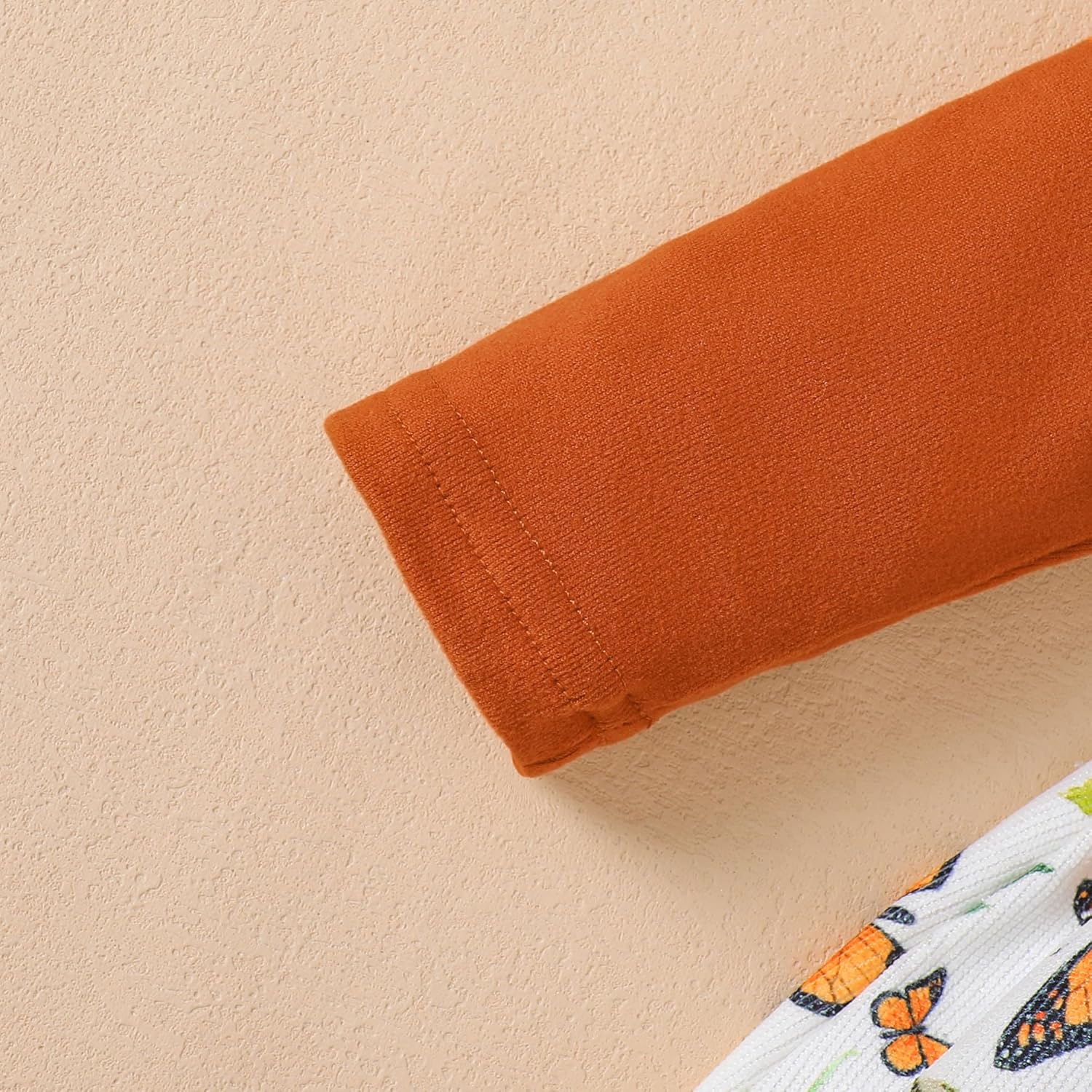 Baby Toddler Girl Dress Outfit Fall Winter Clothes Crew Neck Corduroy Long Sleeve Dresses with Bow Headband - Image 6