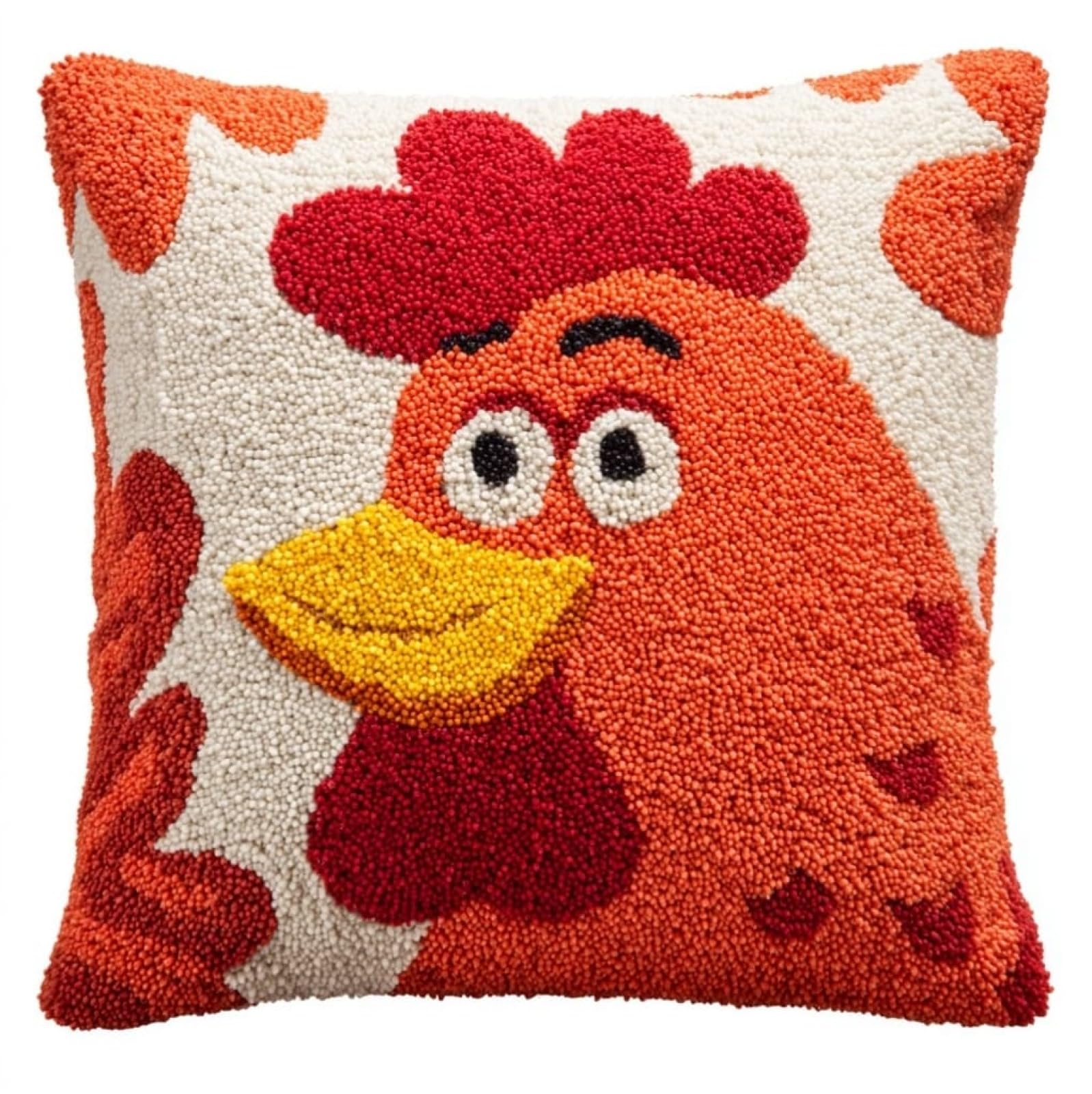 AxiangziK Latch Hook Kit for Adults 43x43cm,Cartoon Rooster