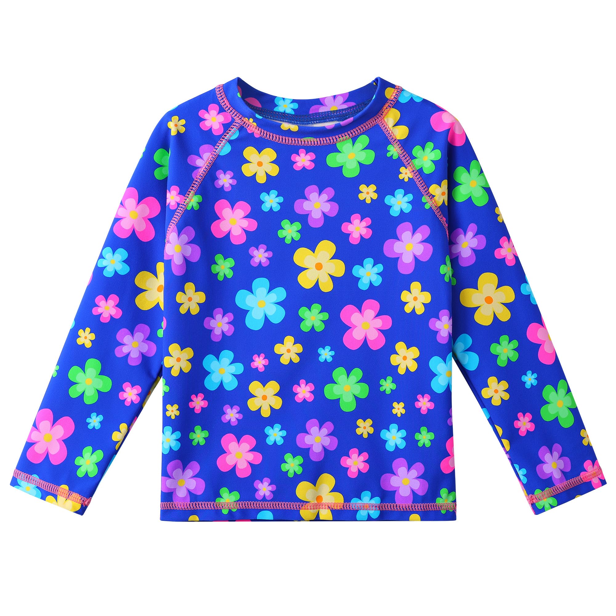 XFGIRLS Girls Long Sleeve 2-Piece Bikini Set Sun Coverage Swimsuit Set Bathing Suit