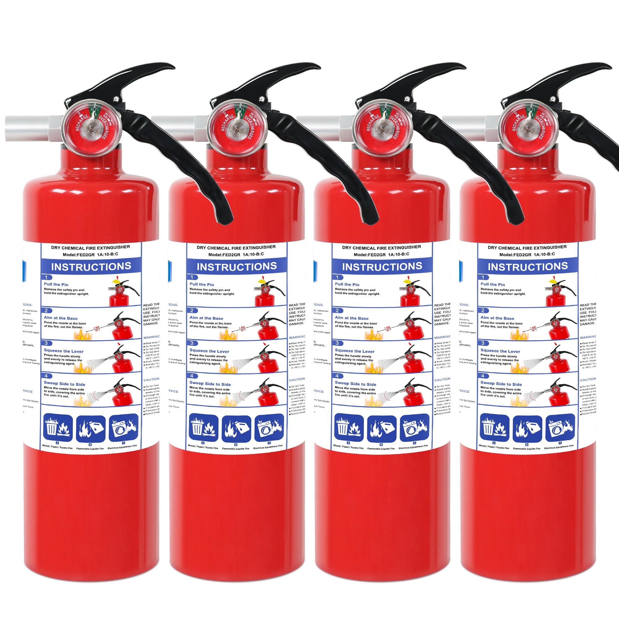 ABC Fire Extinguishers - 2 Pack with Mount -9 ABC Fire Extinguishers - 2 Pack with Mount -9