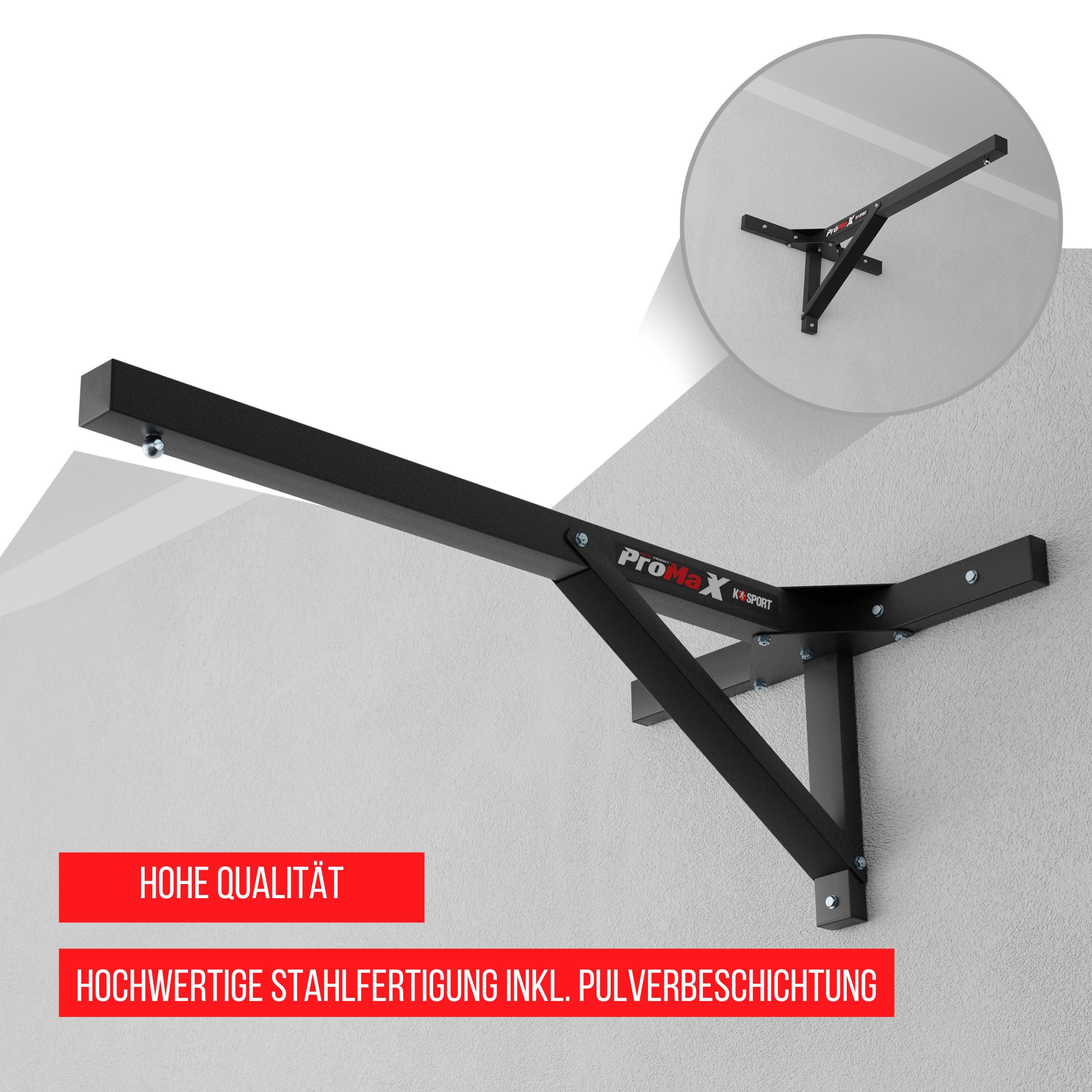 K-Sport: Support Mural pour Sac de Frappe - en Acier - pour Boxe