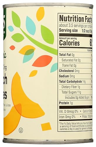 Miniatura 6 de 365 by Whole Foods Market, Rebanadas de melocotón amarillo orgánico adherente, 15 onzas