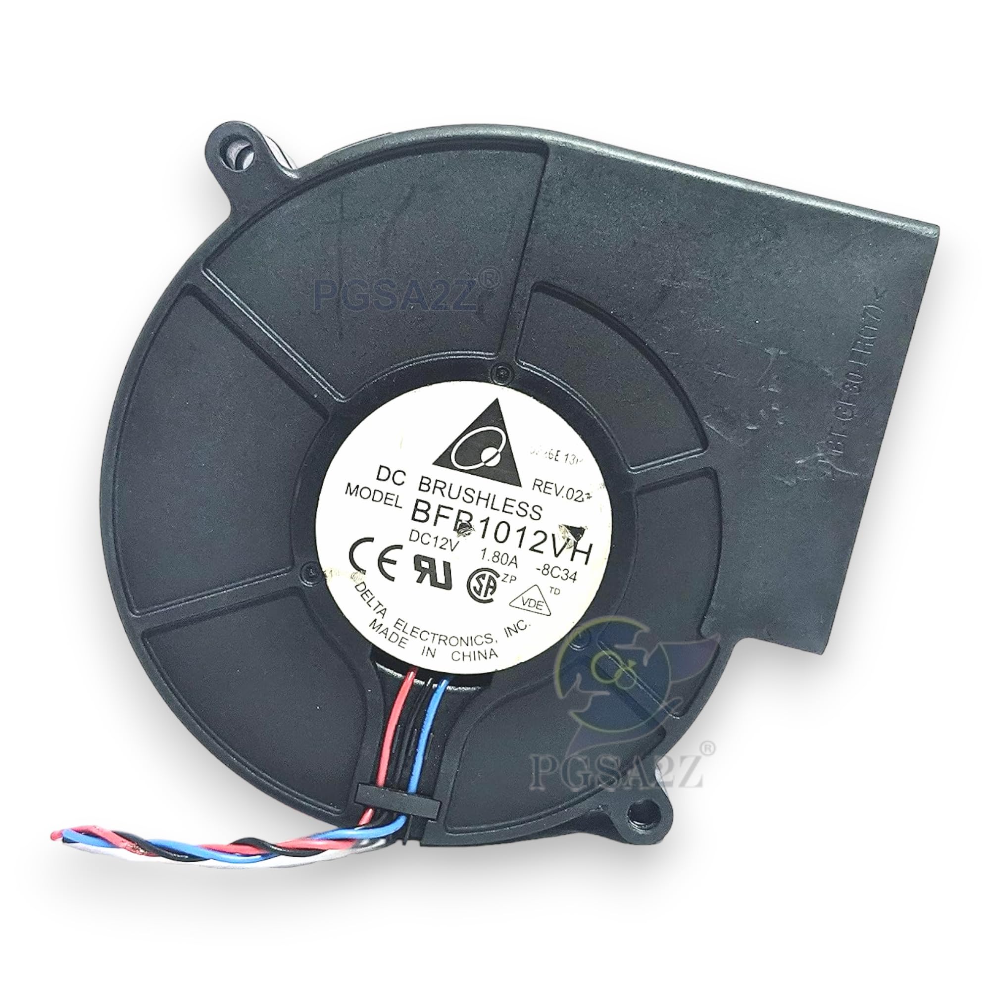PGSA2Z® BFB1012VH-8C34 Size 97x97x33mm DC 12V 1.80A 4500 RPM 3-Wire Brushless Air Blower Fan (B08R1ZY2DB) Amazon Price History, Amazon Price Tracker