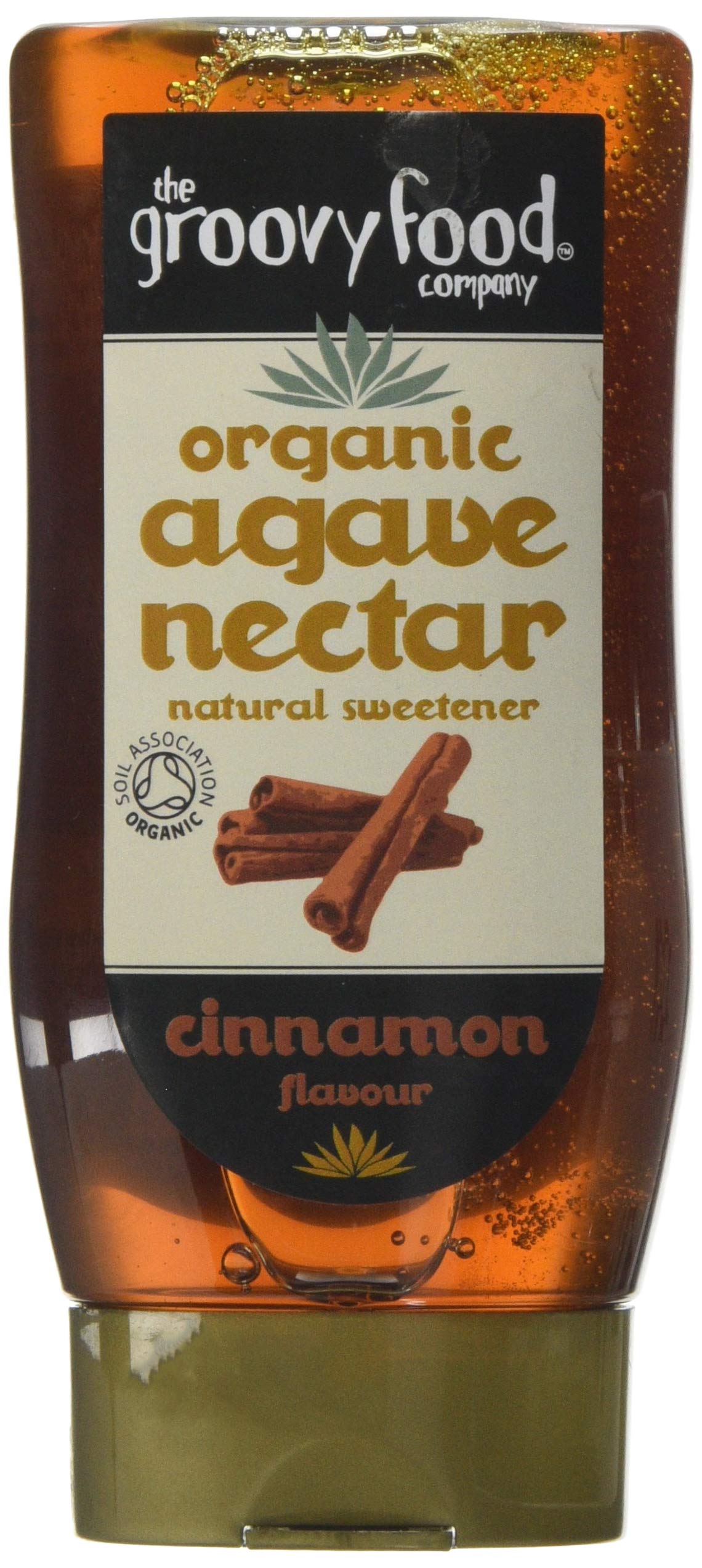Groovy Food Company Organic Agave Nectar, Cinnamon, 250 ml, (Pack of 3)