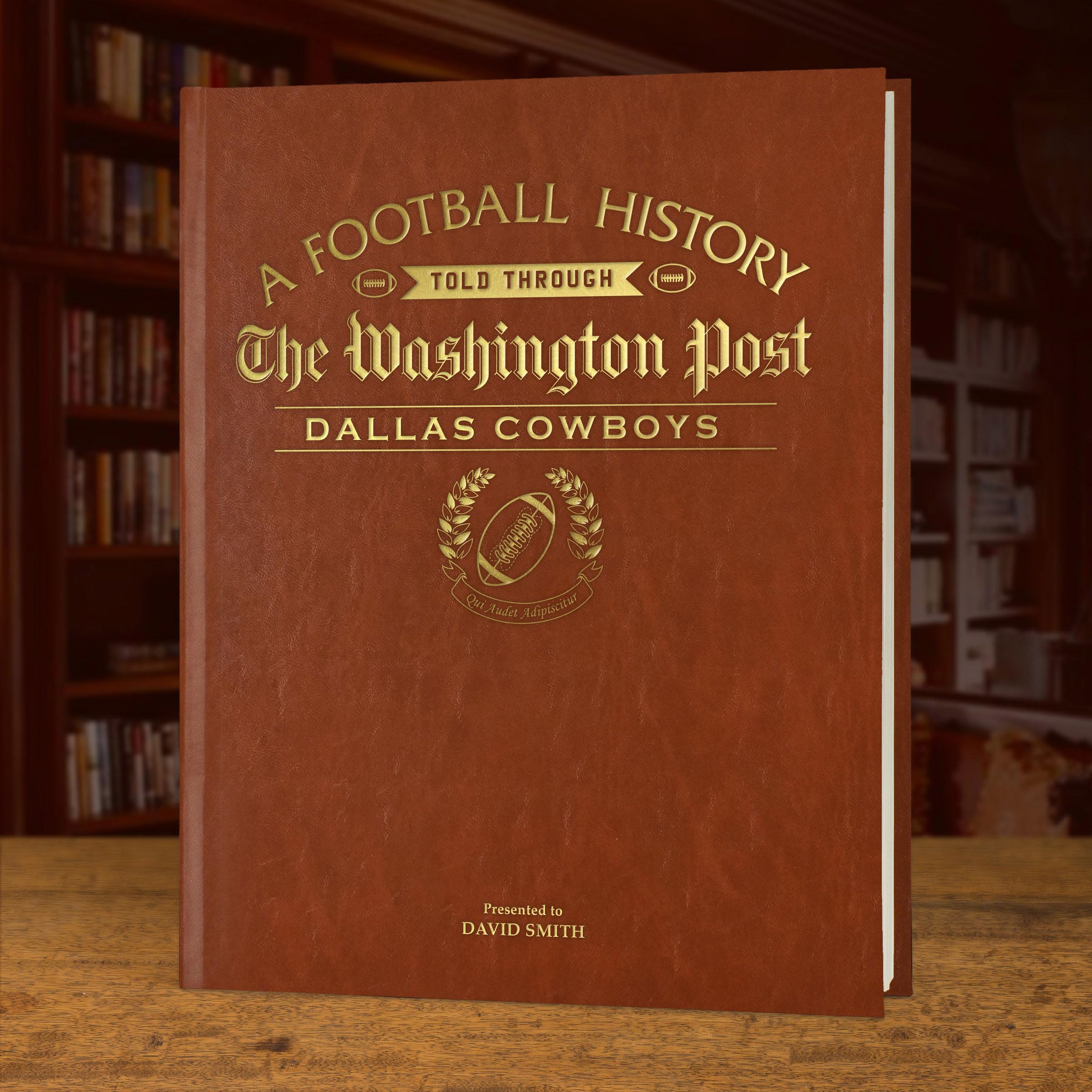 Periódicos históricos - Libro Personalizado de Historia del fútbol Americano - Regalo para fanáticos de la NFL - Historia contada a través de la Cobertura de periódicos -