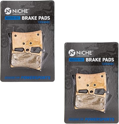NICHE Juego de pastillas de freno para Yamaha VMAX FZ8 YZF R6 5SL-25805-00-00 4C8-25805-00-00 Cerámica delantera 2 unidades
