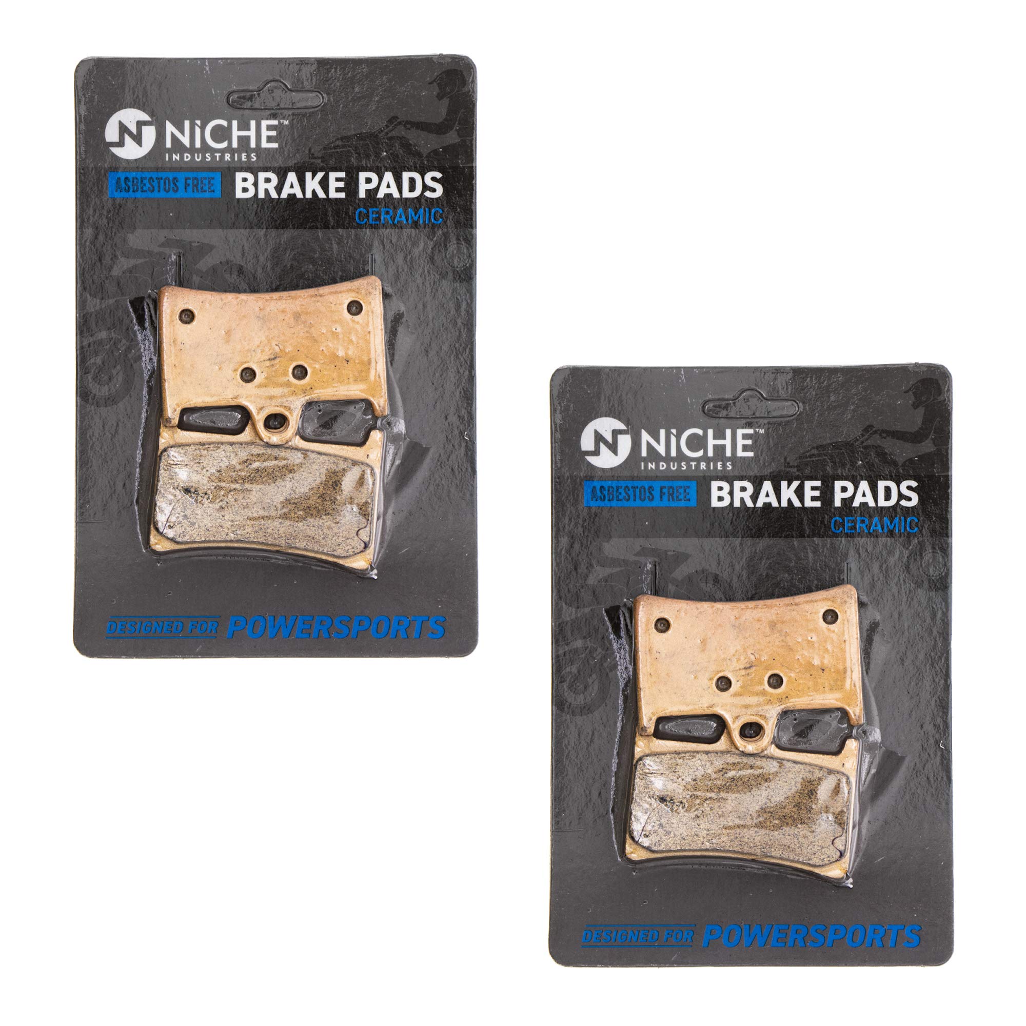 NICHE Brake Pad Set for Polaris 2205949 2203747 Front Rear Organic 2