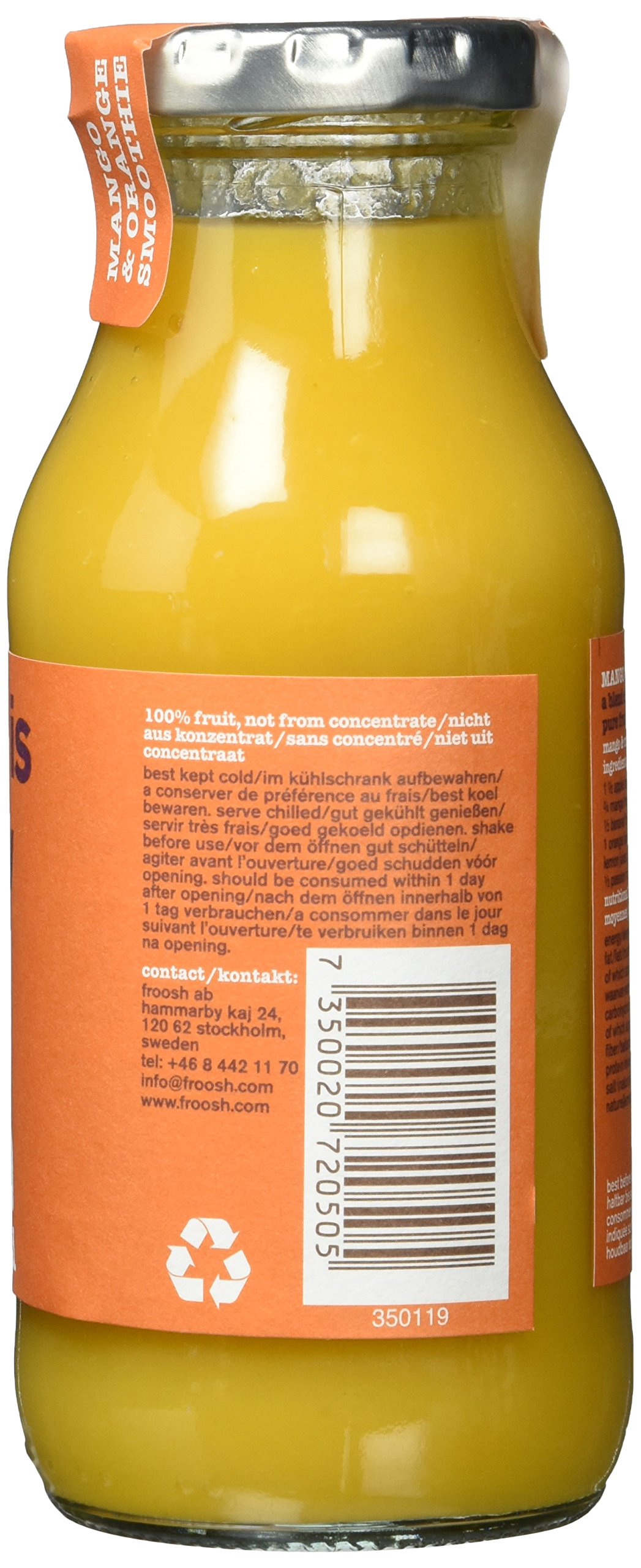 Froosh Smoothie Mango und Orange, 6er Pack (6 x 250 ml)