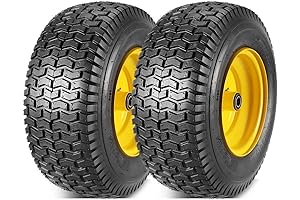 MaxAuto Front Tires and Wheels Assembly for Lawn Mower Tractors with John...