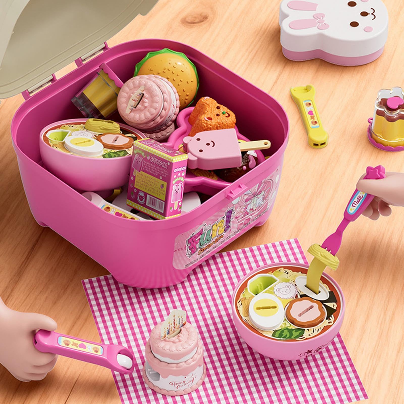 Generico Gioco Cibo per Alimentazione | Set Gioco Educativo Cibo Immaginario | Giocattoli per Festa del Tè della Principessa,Per bambine, cameretta, asilo, scuola materna, centri estivi,