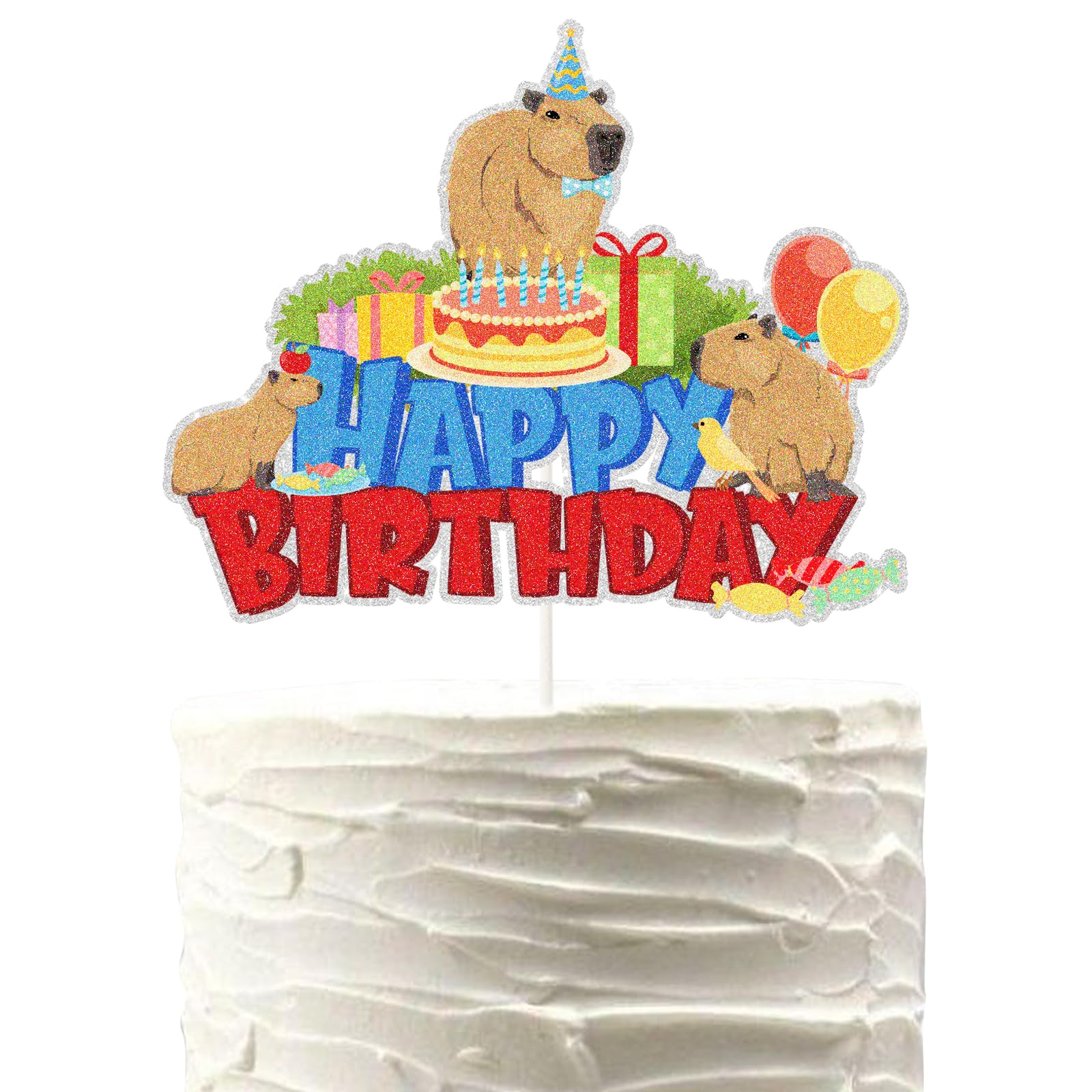 Figuras De Capibara Para Decorar Pasteles — Animales Divertidos, Feliz Cumpleaños Infantil