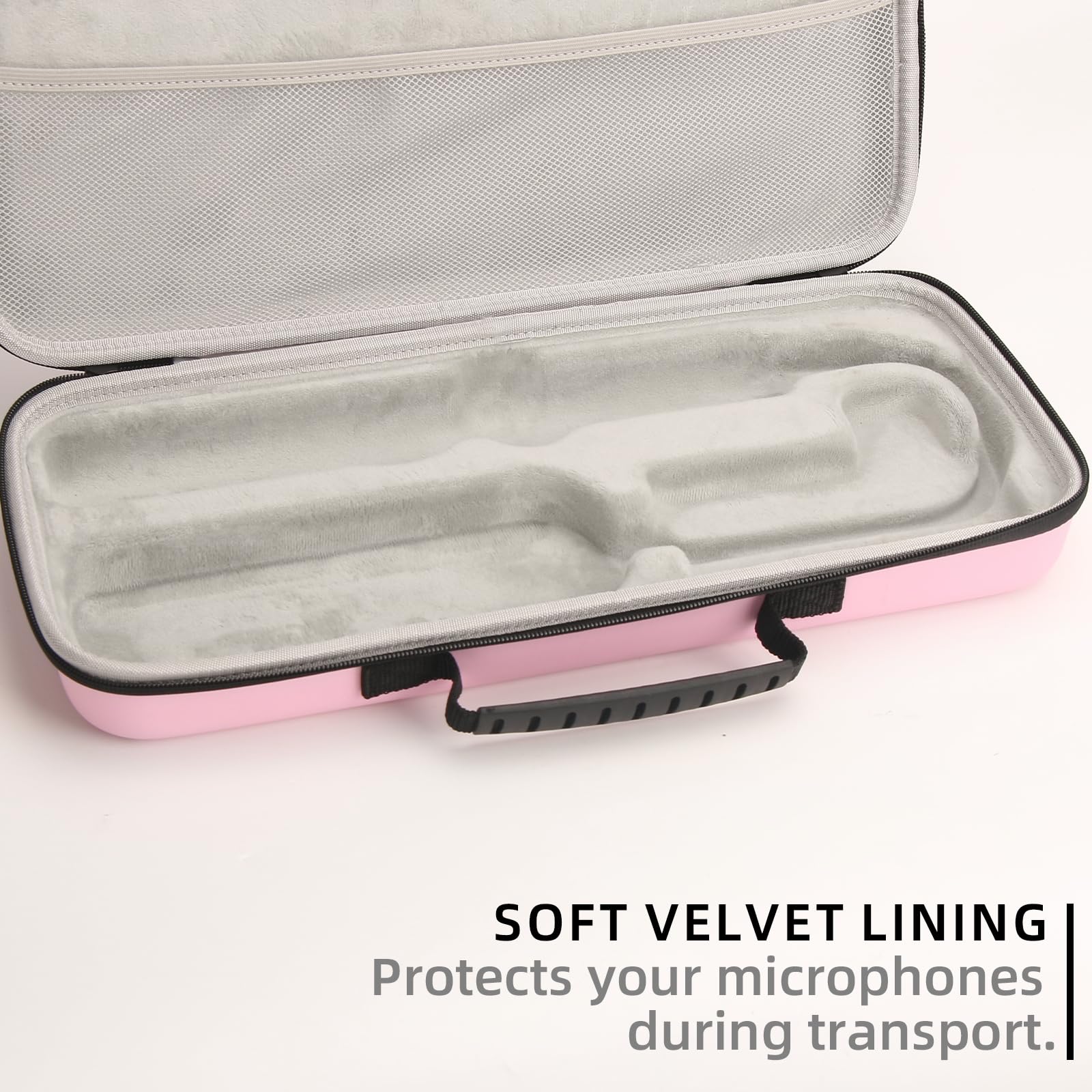 Funda rígida de viaje de poliuretano para alisador Dyson Airstrait HT01 y fuente de alimentación, impermeable, a prueba de golpes, funda de transporte de almacenamiento (rosa)