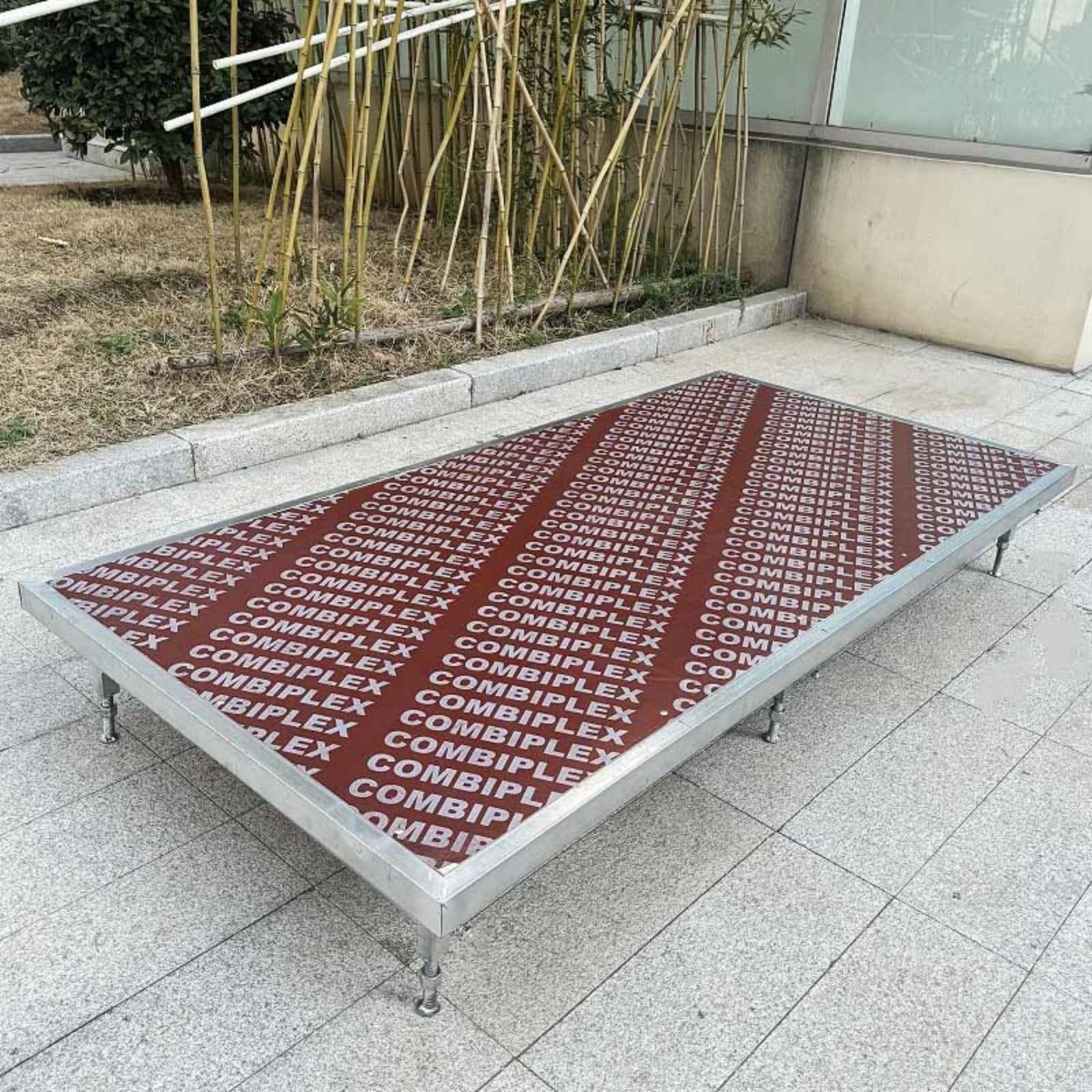 Tarima de escenario plegable, sistema modular, tarima compacta, tarima plegable para escenarios de espectáculos, plataforma de entretenimiento para conciertos, bares y fiestas (128x100 cm)