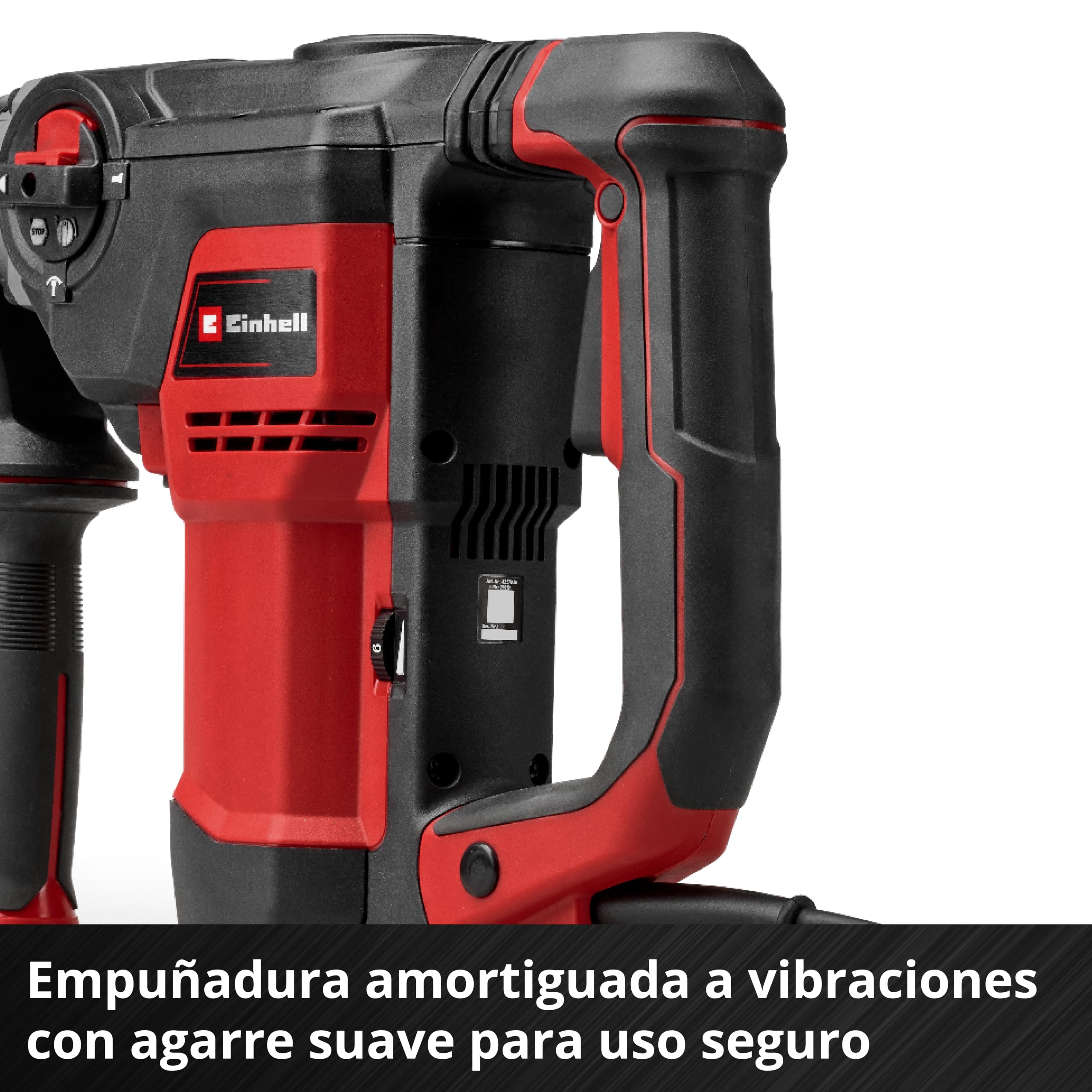 Einhell martillo perforador TE-RH 40/15 3F +2 | 1050 W | mecanismo percutor neumático | intensidad de impacto 15 J | antivibración | SDS-Max | cincel plano y cincel de punta