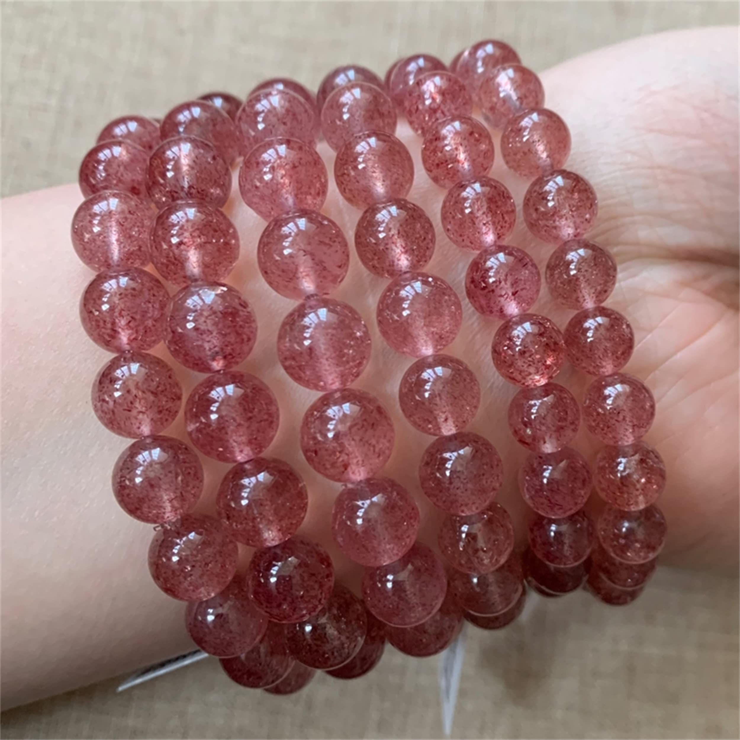Amazon.co.jp: Saturey 本物の天然レッド ストロベリー クォーツ宝石用 