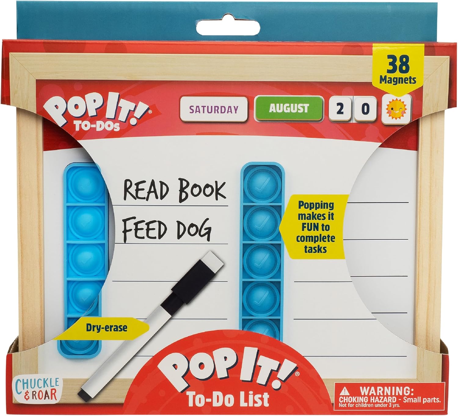 Chuckle & Roar Fidget to-do-List Imaginary Play White Board