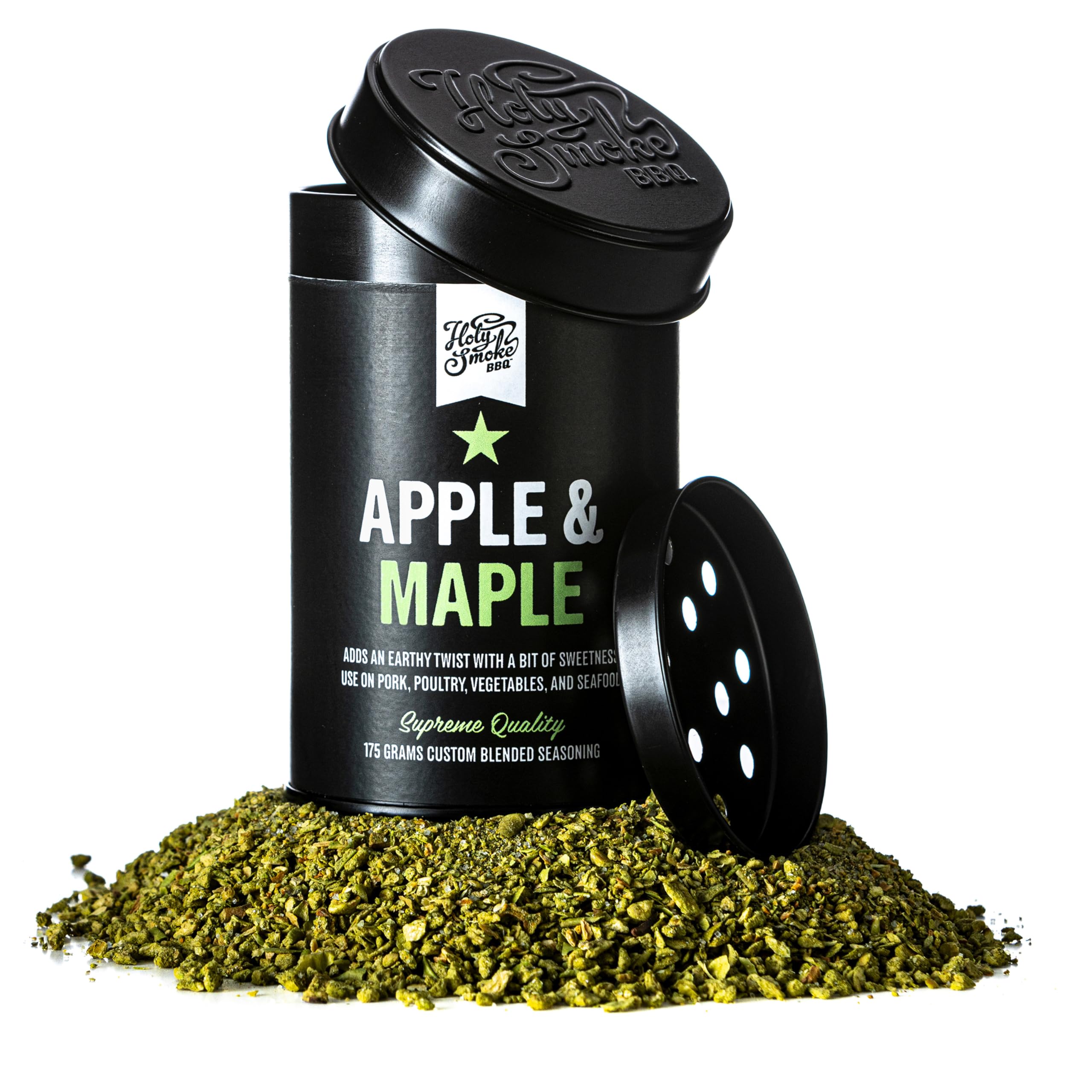 BBQ Rub Apple & Maple Rub Natural Apple & Maple Barbecue Seasoning for Meat Poultry Fish Vegetables Spice Mix BBQ 175g