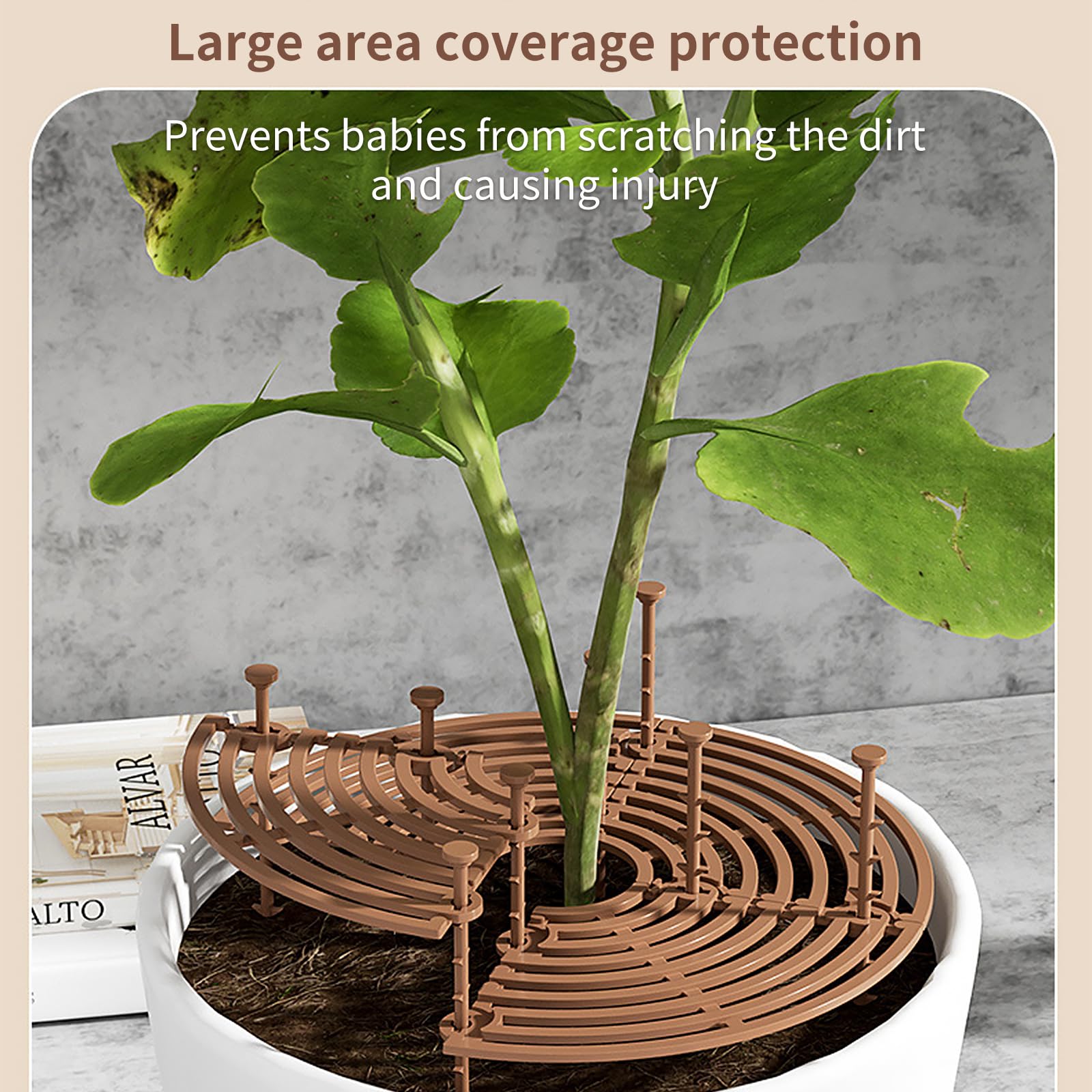 2Pièce Protection Plante Chat, Protege Plante Chat, Grilles de Protection de Pots, pour la Protection Contre les Dommages Causés par les Animaux Domestiques, Convient à de Nombreuses Occasions
