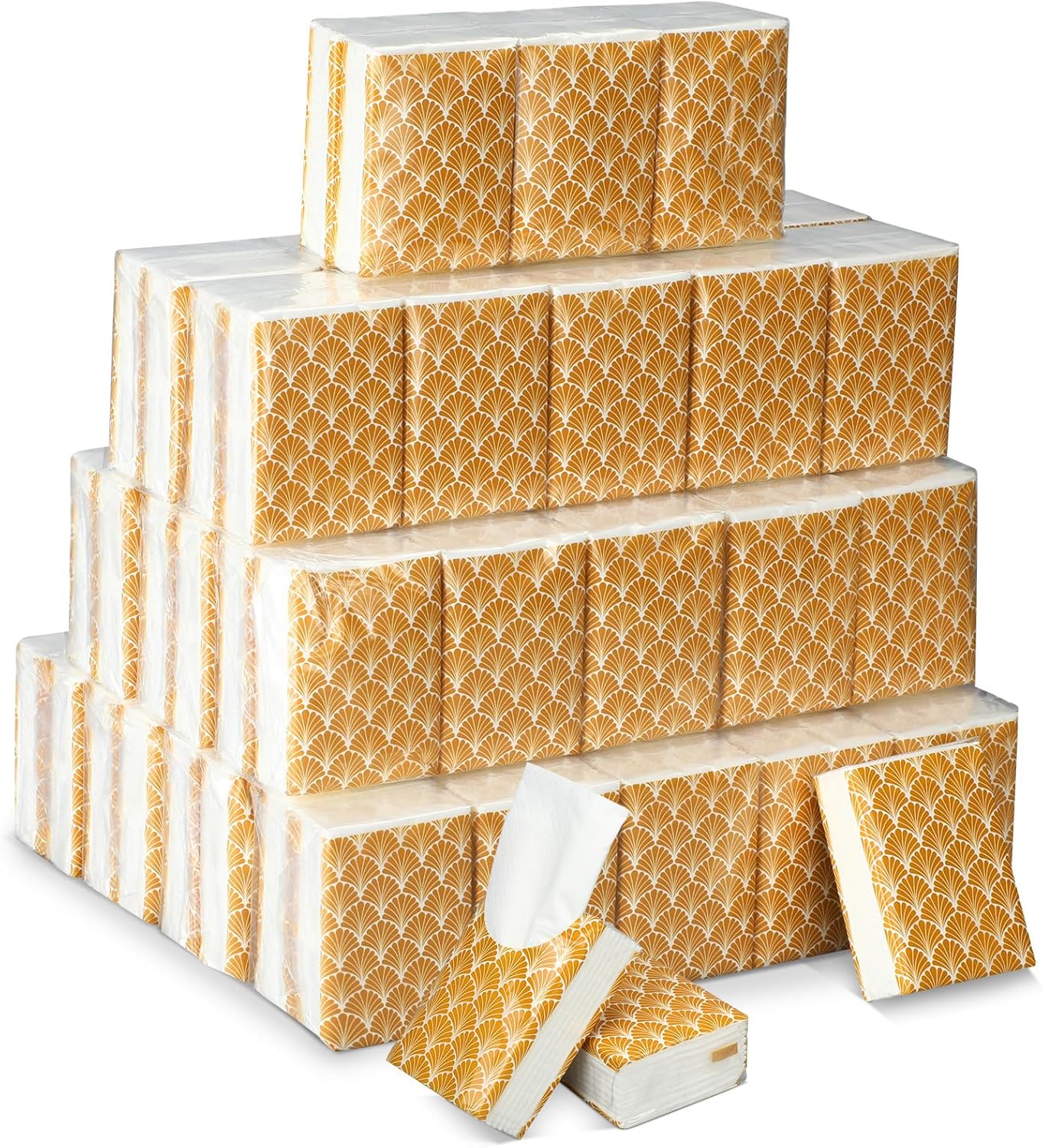 Therwen 100 Pack Pocket Tissues Travel Packs Bulk 1000