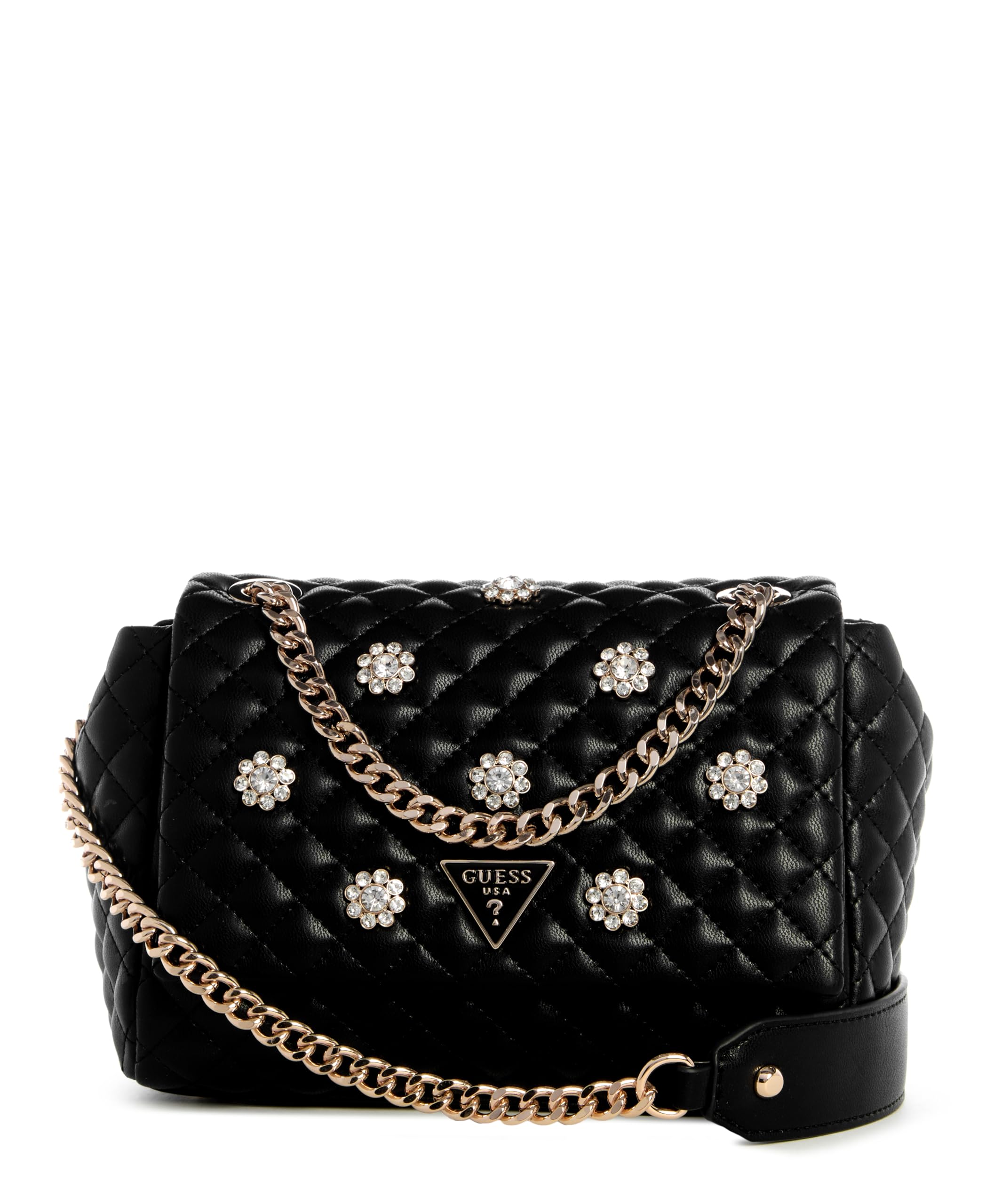 GUESS Everlee Convertible Crossbody Flap, Black