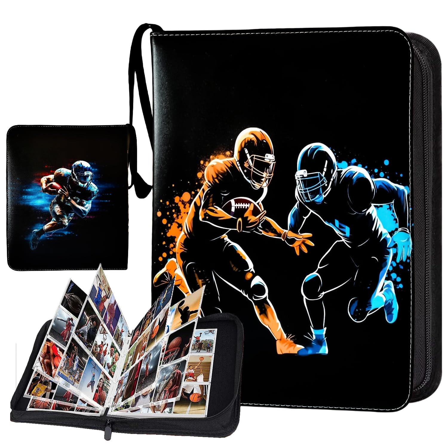 fortnite card binder Football card binder trading card binder card binder 9 Pocket with 40  Removab
