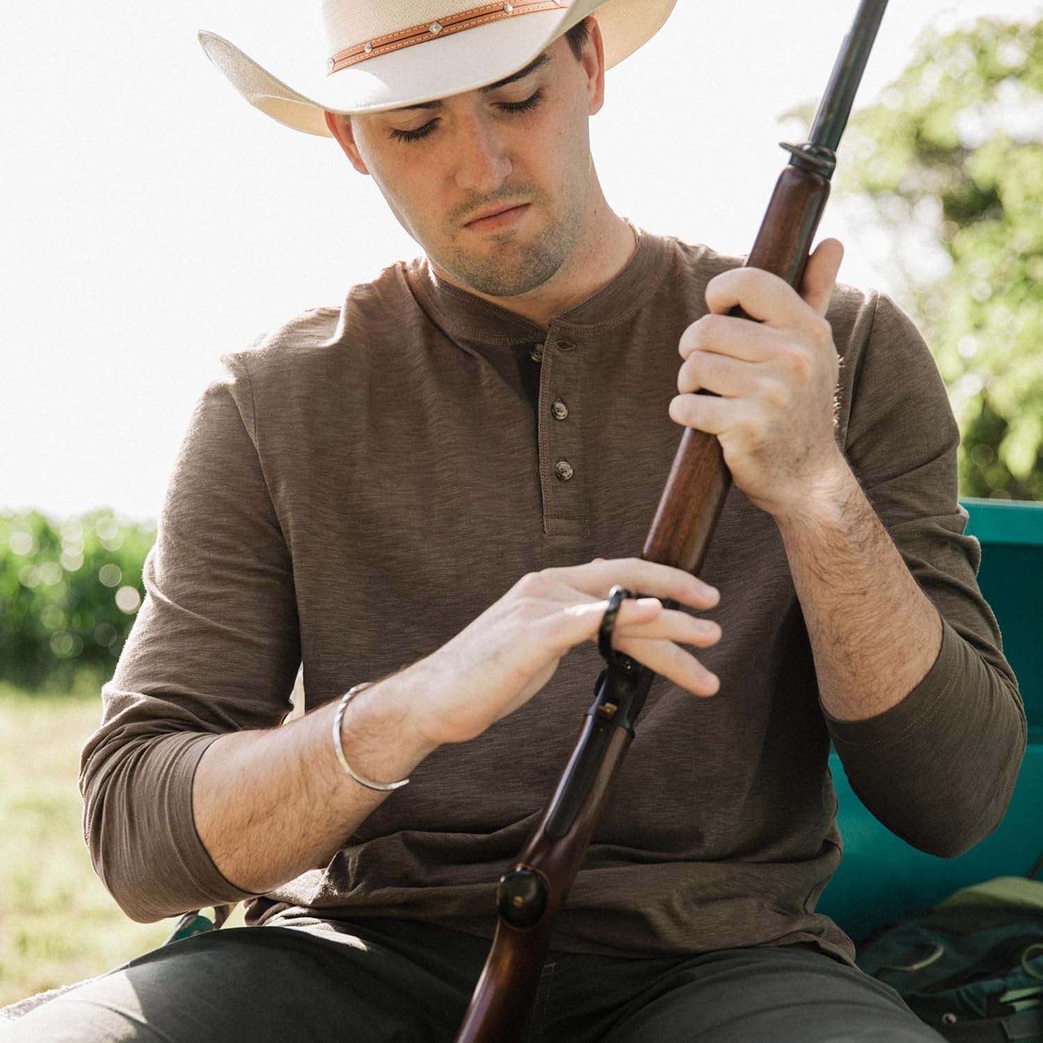 Field & Stream Men's Hemingway Long Sleeve Henley - Image 3