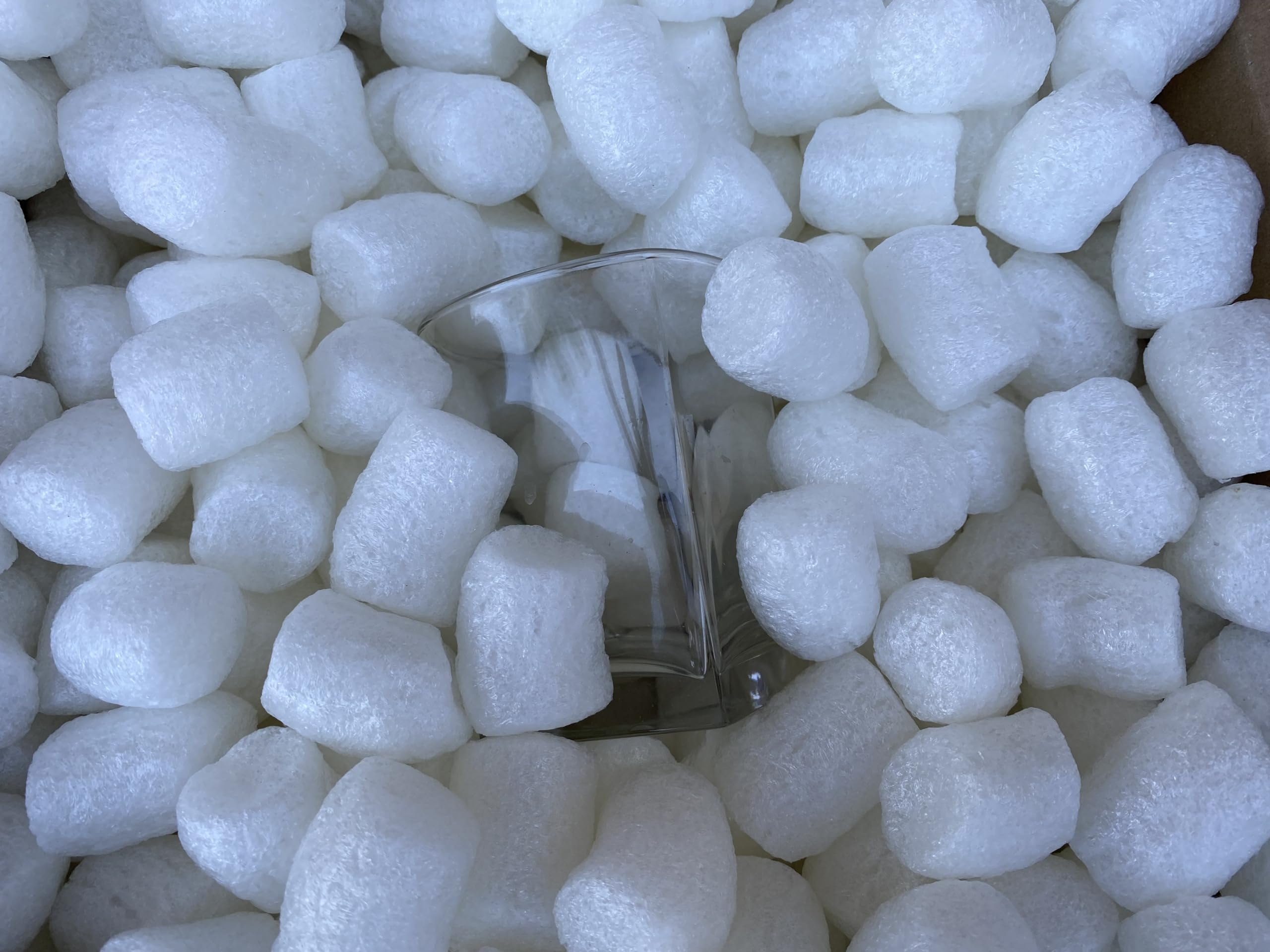 Palomitas de maíz biodegradables compostables antiestáticas naturales de 0.25 pies cúbicos para embalaje