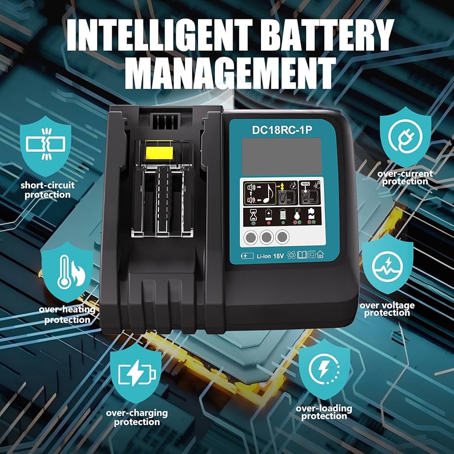 Amazon.com: DC18RC Rapid Charger for Makita 18V Battery