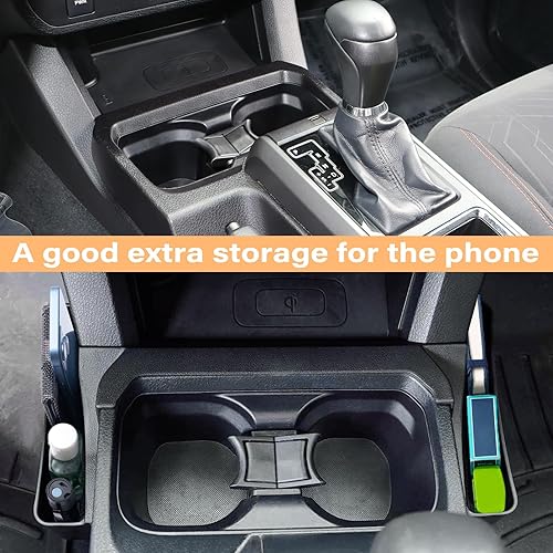 Miniatura 3 de JKCOVER Bandeja organizadora de palanca de cambios de consola central con textura OEM compatible con Toyota Tacoma 2023 2022 2021 2020 2019 2018