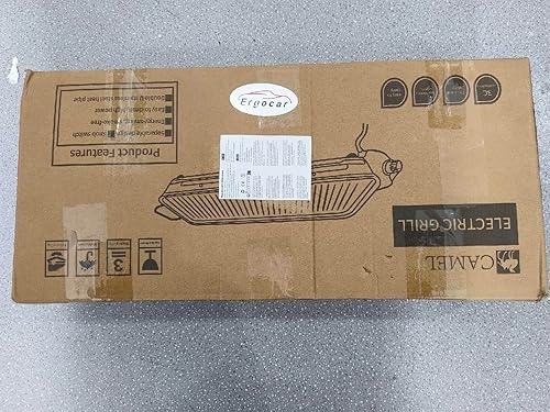 Miniatura 8 de Ergocar Parrilla de barbacoa, barbacoa portátil de acero inoxidable, parrilla de carbón desmontable con soporte, parrillas para ahumar para