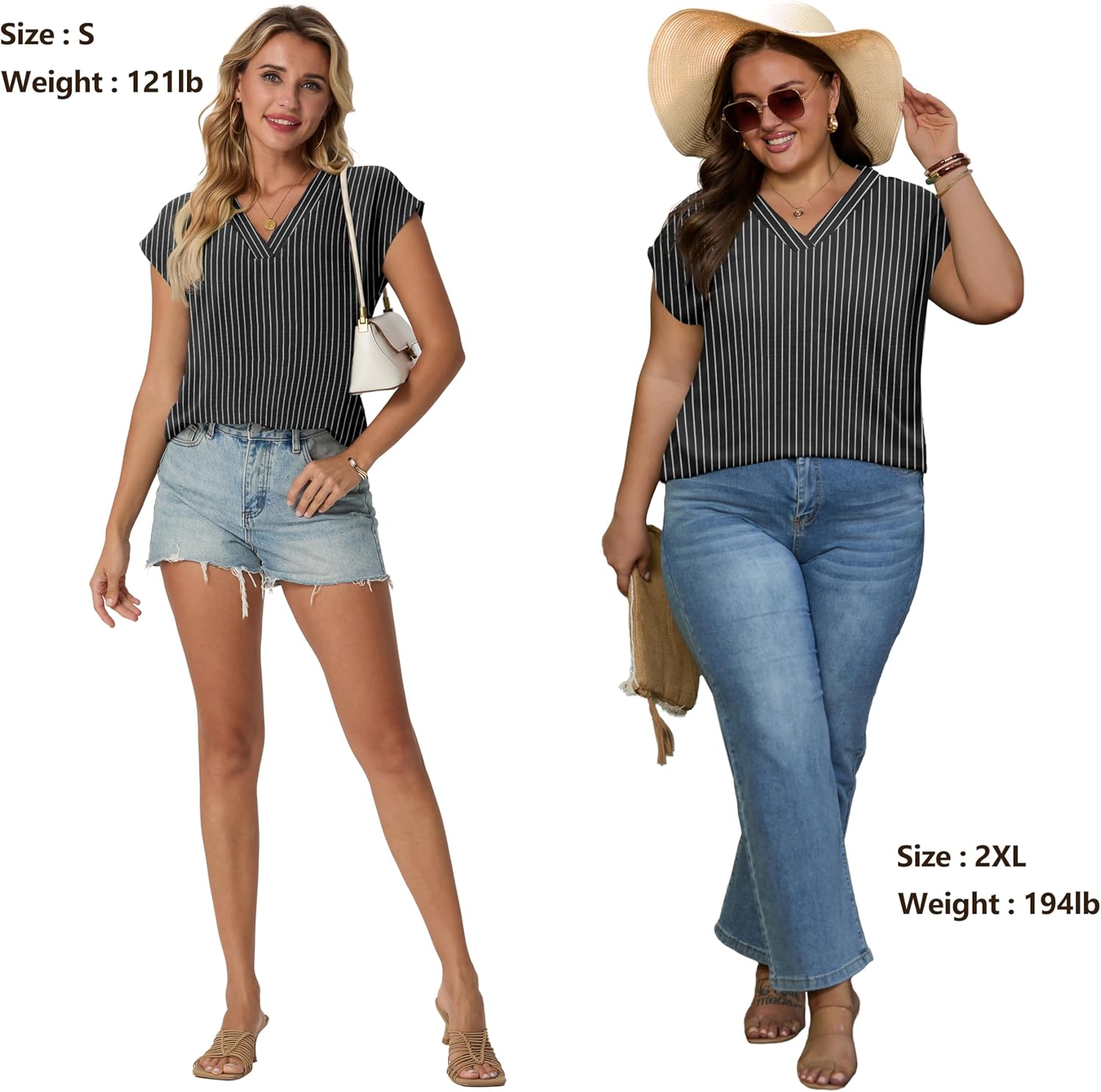 Lepunuo Womens Summer Tops Cap Sleeve Textured Dressy V Neck Shirts 2025 Work Office Blouses Business Casual Outfits - Image 5