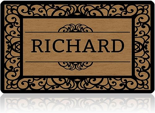 Tapete de bienvenida personalizado para entrada al aire libre  Tapete personalizado para puerta delantera entrada al aire libre  Tapetes decorativos