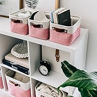 Vista 137 de OrganiHaus Narrow Storage Bins 15x06in, Small Closet Bins for Shelves, Bathroom Storage Baskets for Shelves, Narrow Baskets, Fabric Organizer with