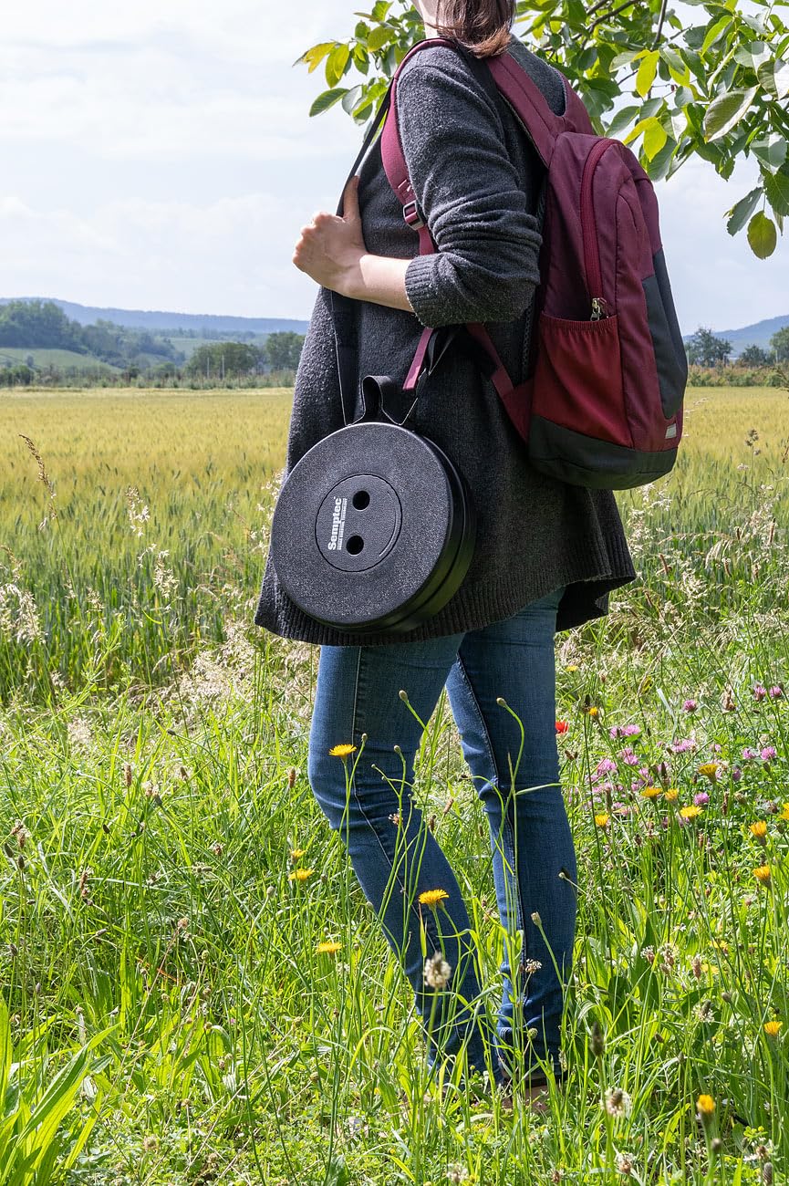 Semptec Urban Survival Technology Ausziehhocker: 4er-Set Tragbarer Teleskop-Hocker, höhenverstellbar, bis 200 kg (Sitz, Ausziehbarer Hocker, Stuhl)