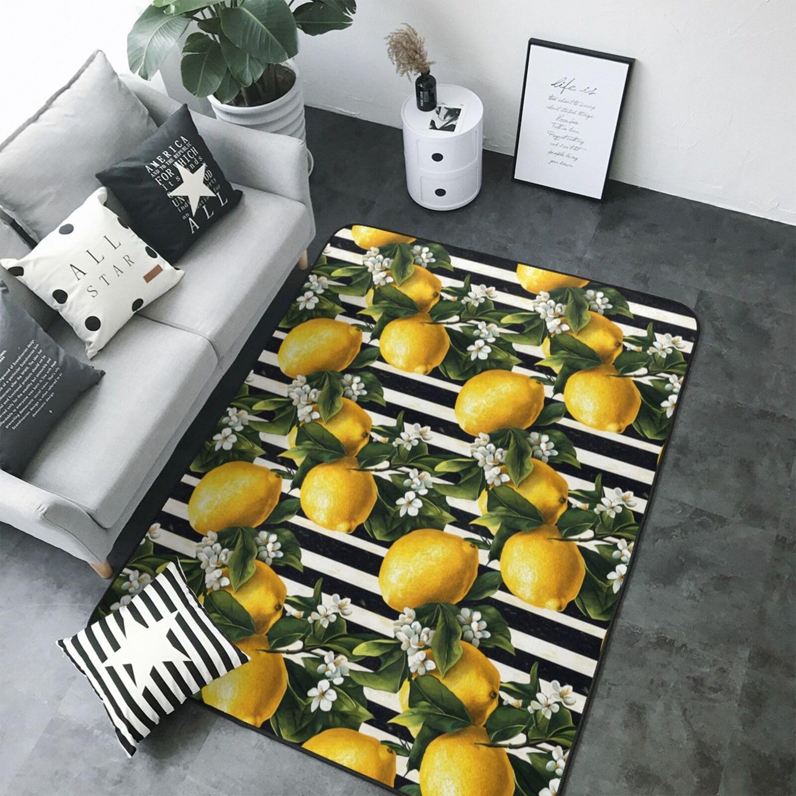 Tapis antidérapant pour bureau à domicile lavable grand format