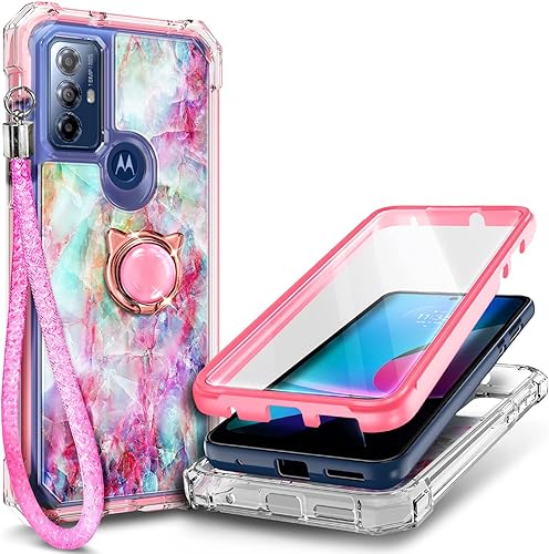 NGB Supremacy Compatible con Motorola Moto G Play 2023, protecciĂłn de cuerpo completo con protector de pantalla integrado soporte de anillocorrea de NGB Supremacy Compatible con Motorola Moto G Play 2023, protecciĂłn de cuerpo completo con protector de pantalla integrado soporte de anillocorrea de