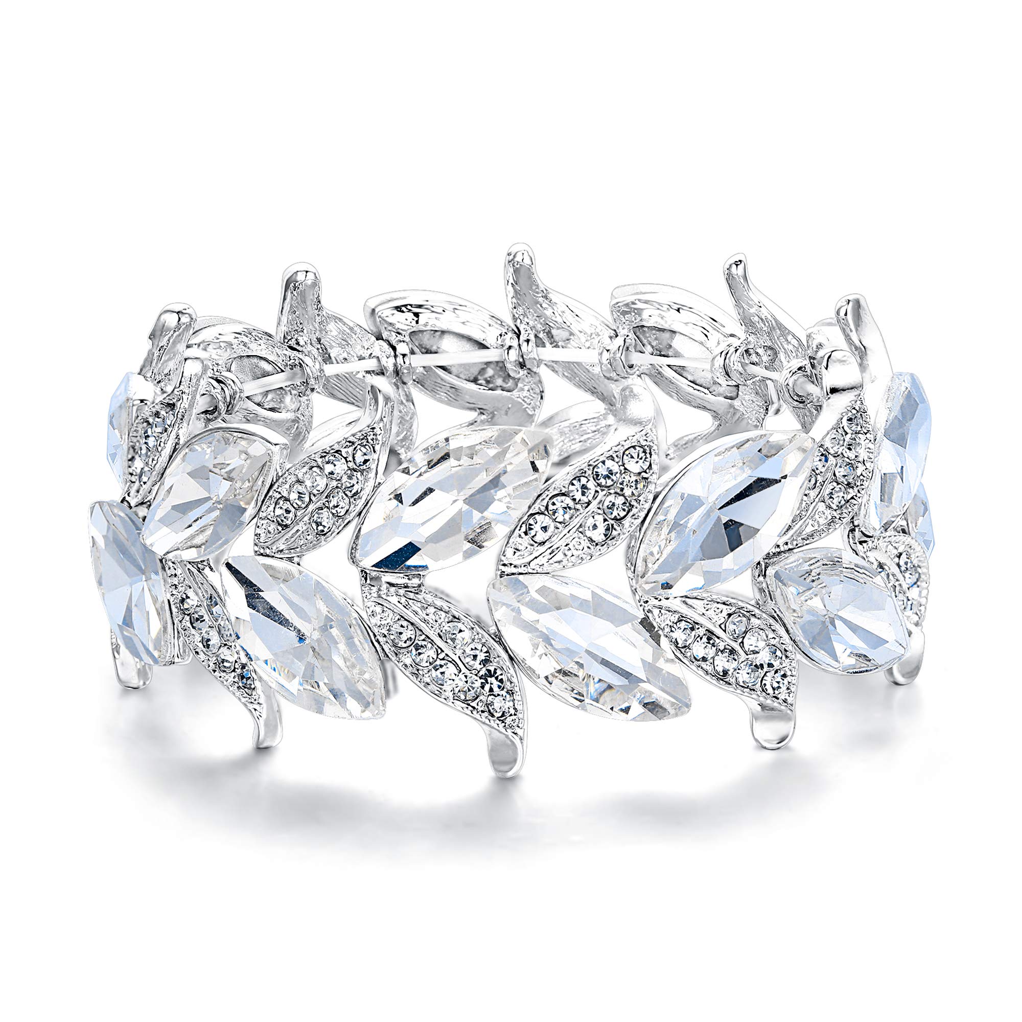 Pulsera para Mujer, para Boda, Nupcial, con Forma de marquesa, con de Hoja